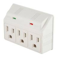Adaptador Multicontacto Con Supresor De Picos 3 Entradas
