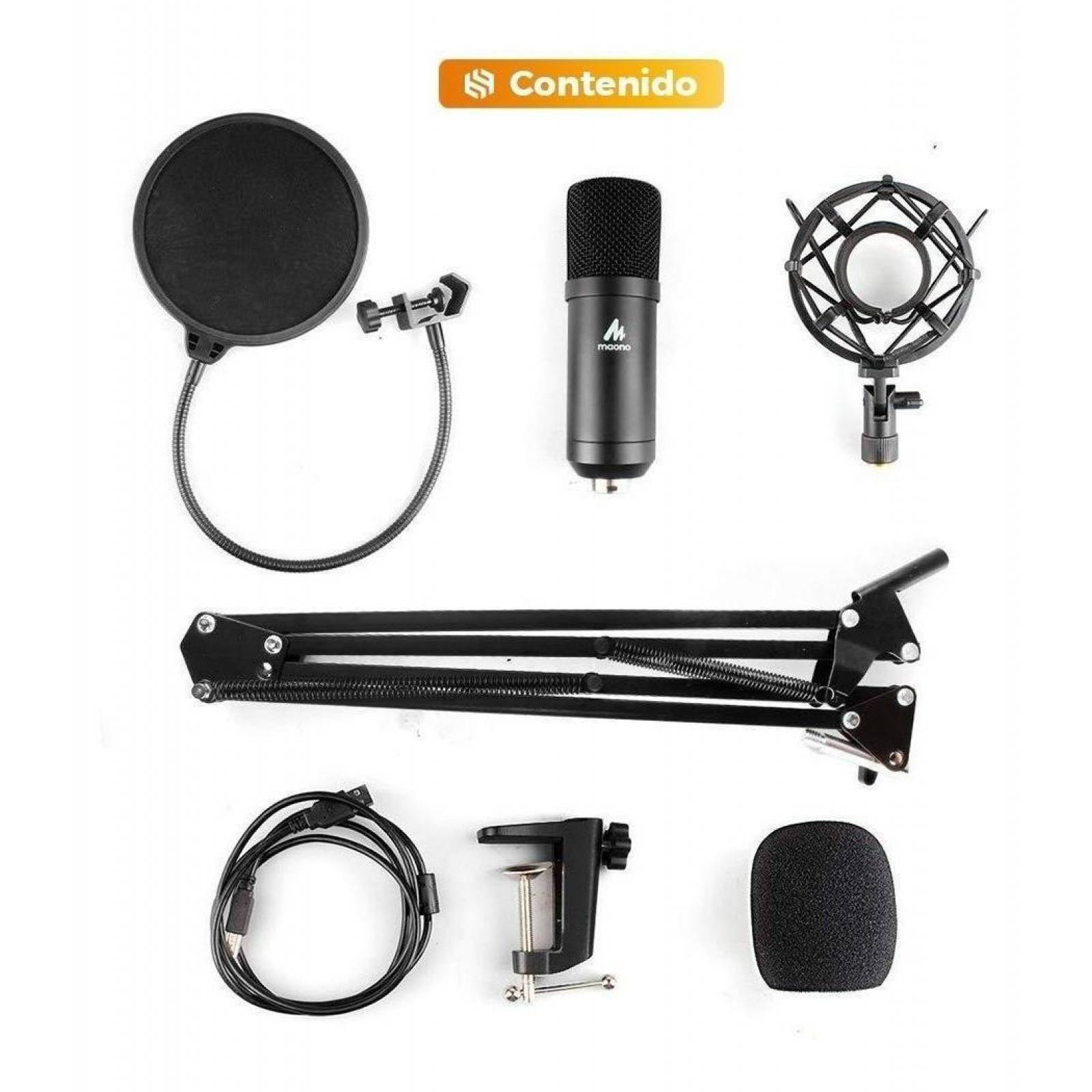 Kit De Micrófono Condensador A04 Binden Cardioide Win/MacOS 