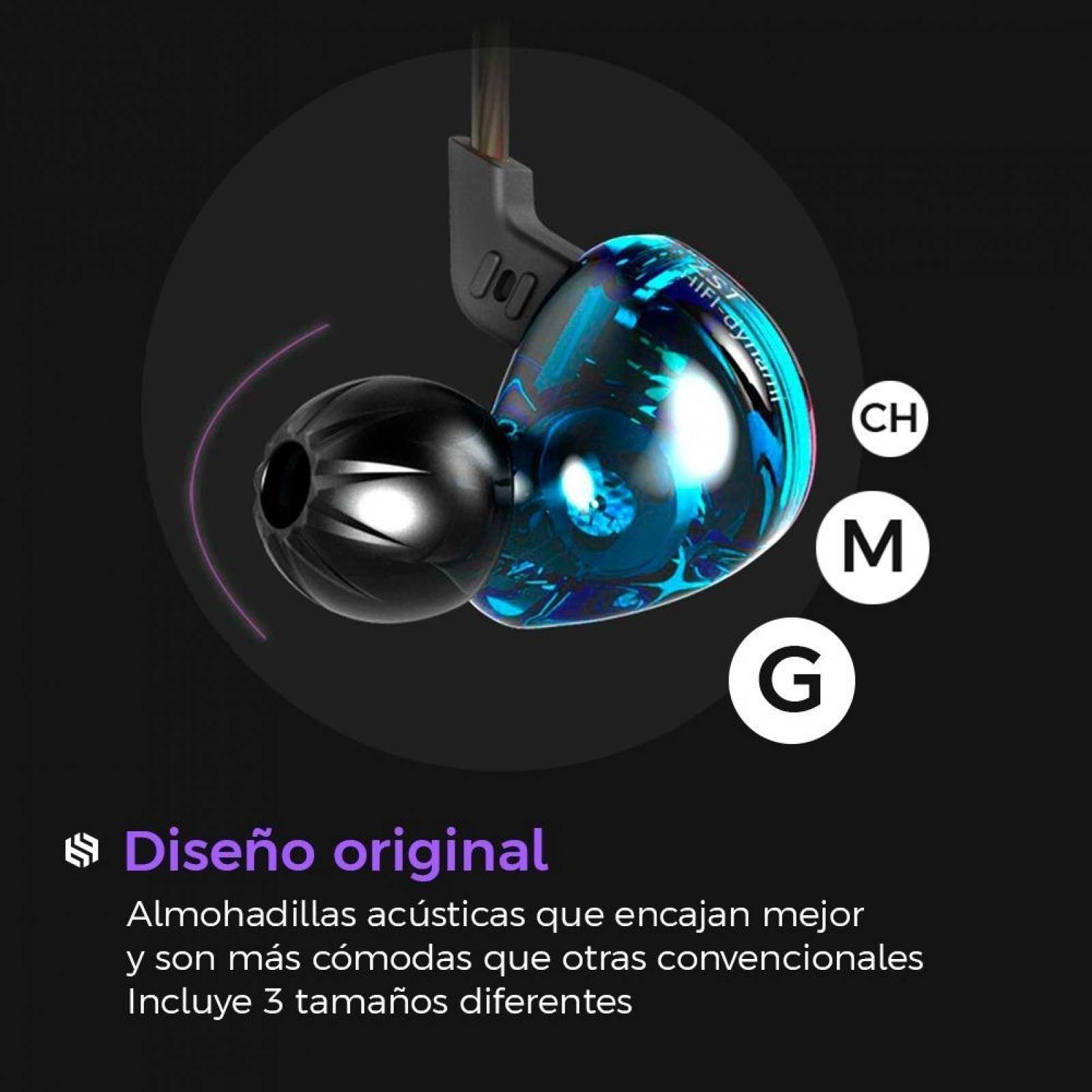 Audífonos Híbridos BINDEN KZ ZST Pro Dual Drivers Gamer Candy