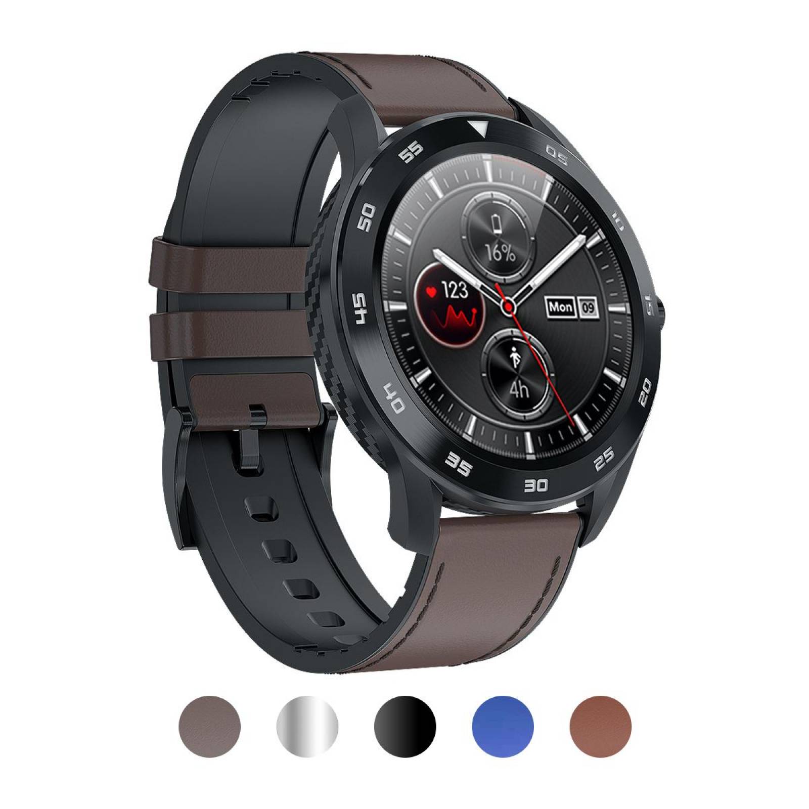 Smartwatch DT98 Doble Correa BT Compatible iOS Android Marrón