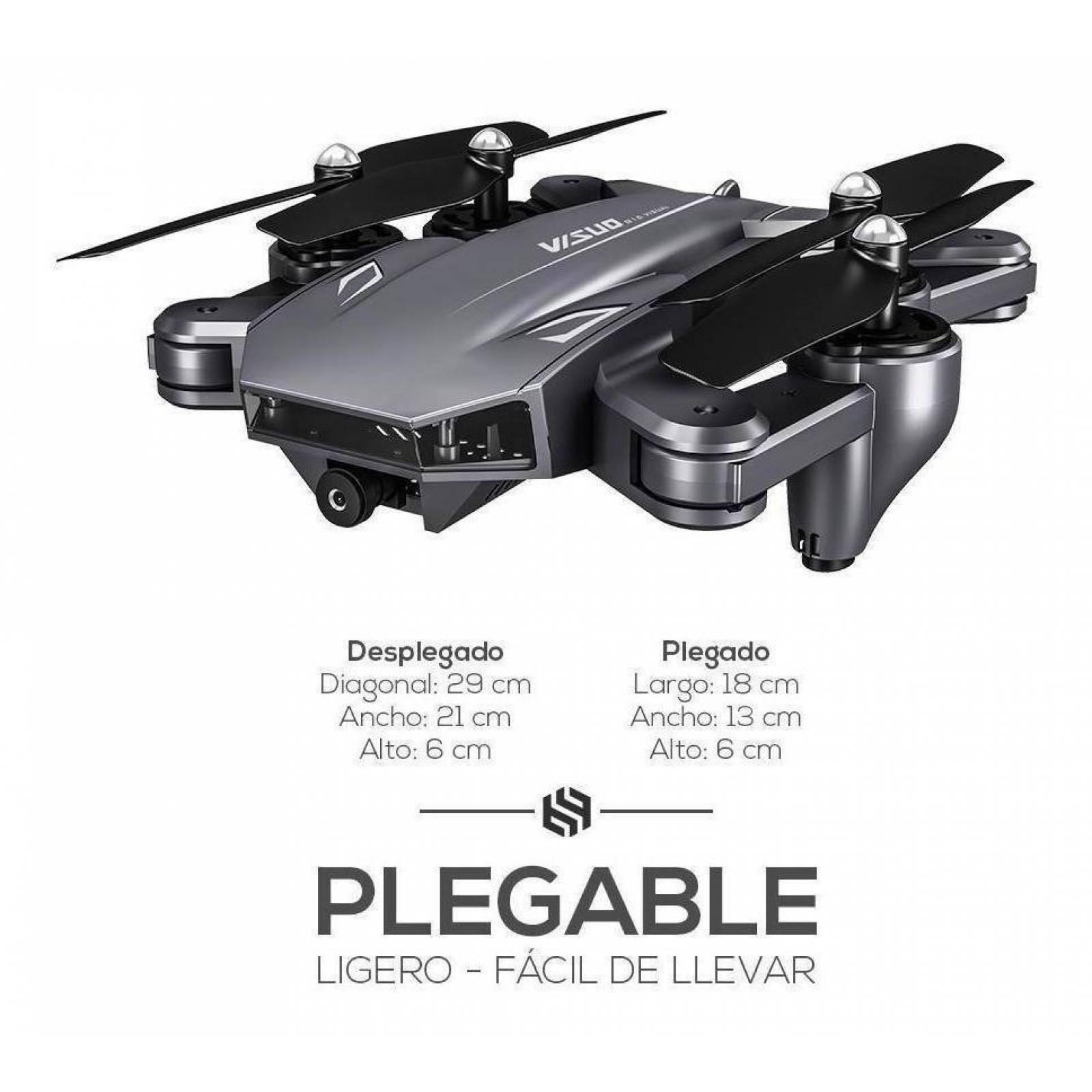 Drone Visuo Xs816 Con Cámara Full Hd Black 