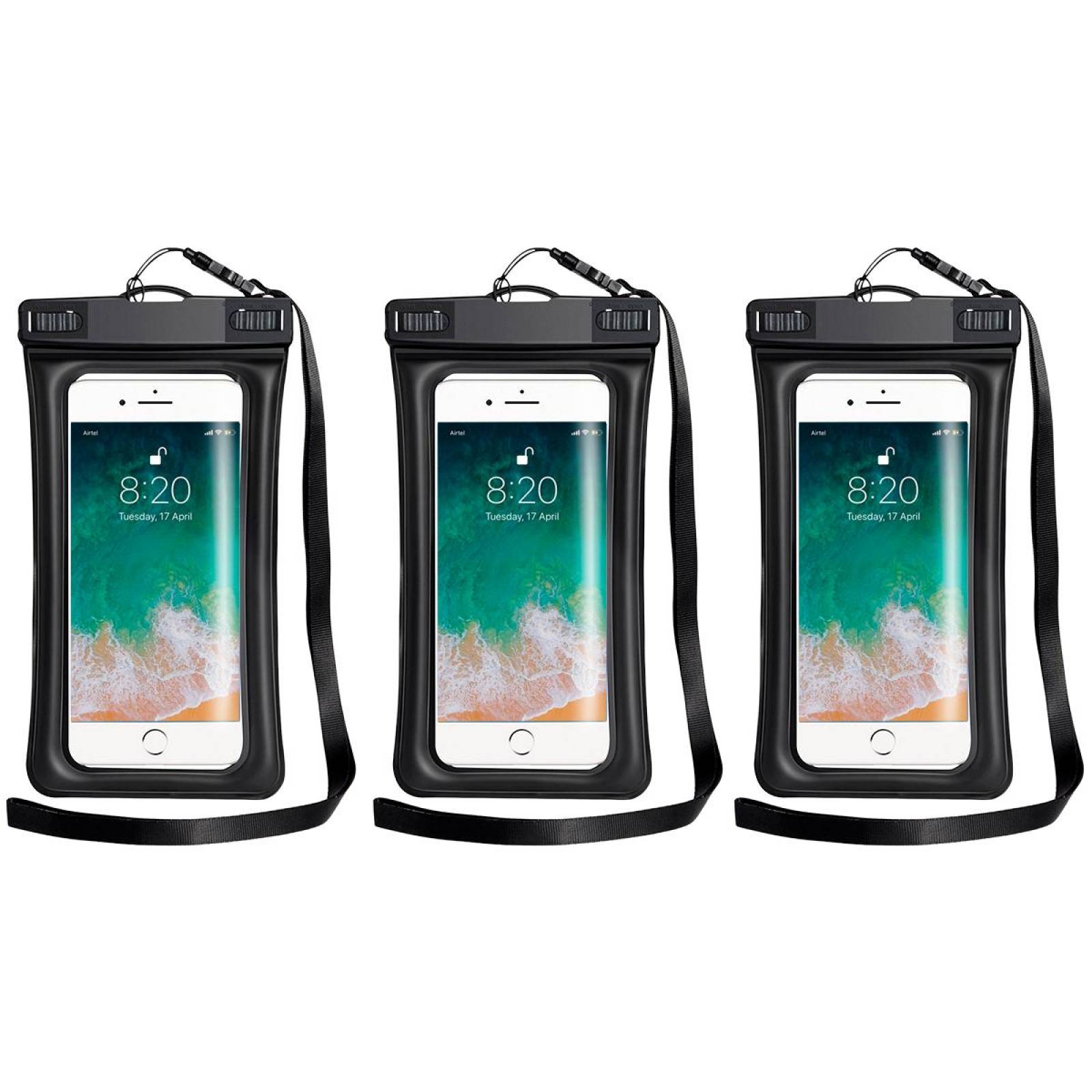 Kit 3 Fundas Protectoras BINDEN cn Flotador para Smartphones 