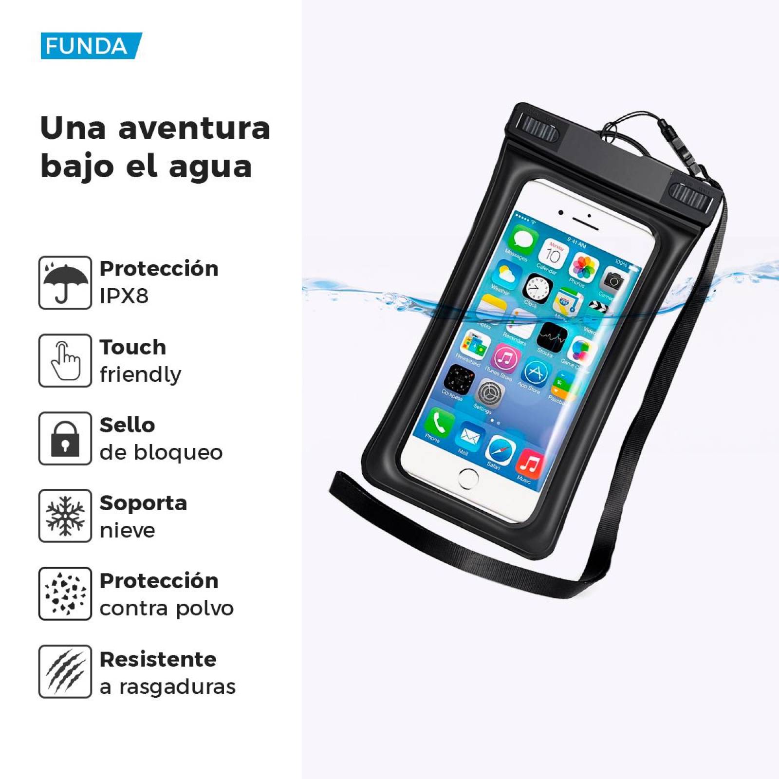 Kit 3 Fundas Protectoras BINDEN cn Flotador para Smartphones 