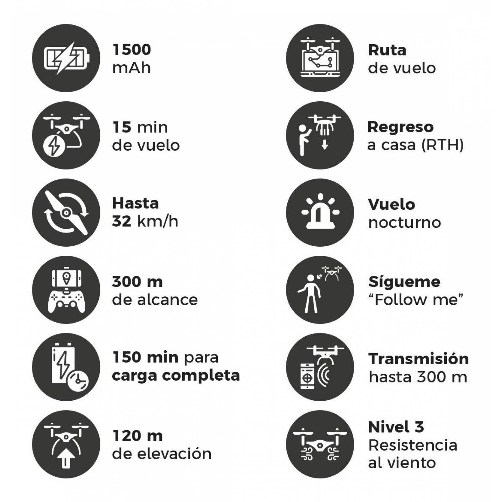 Drone Binden B7 Semi Profesional Plegable Cámara 4k, 15 Min