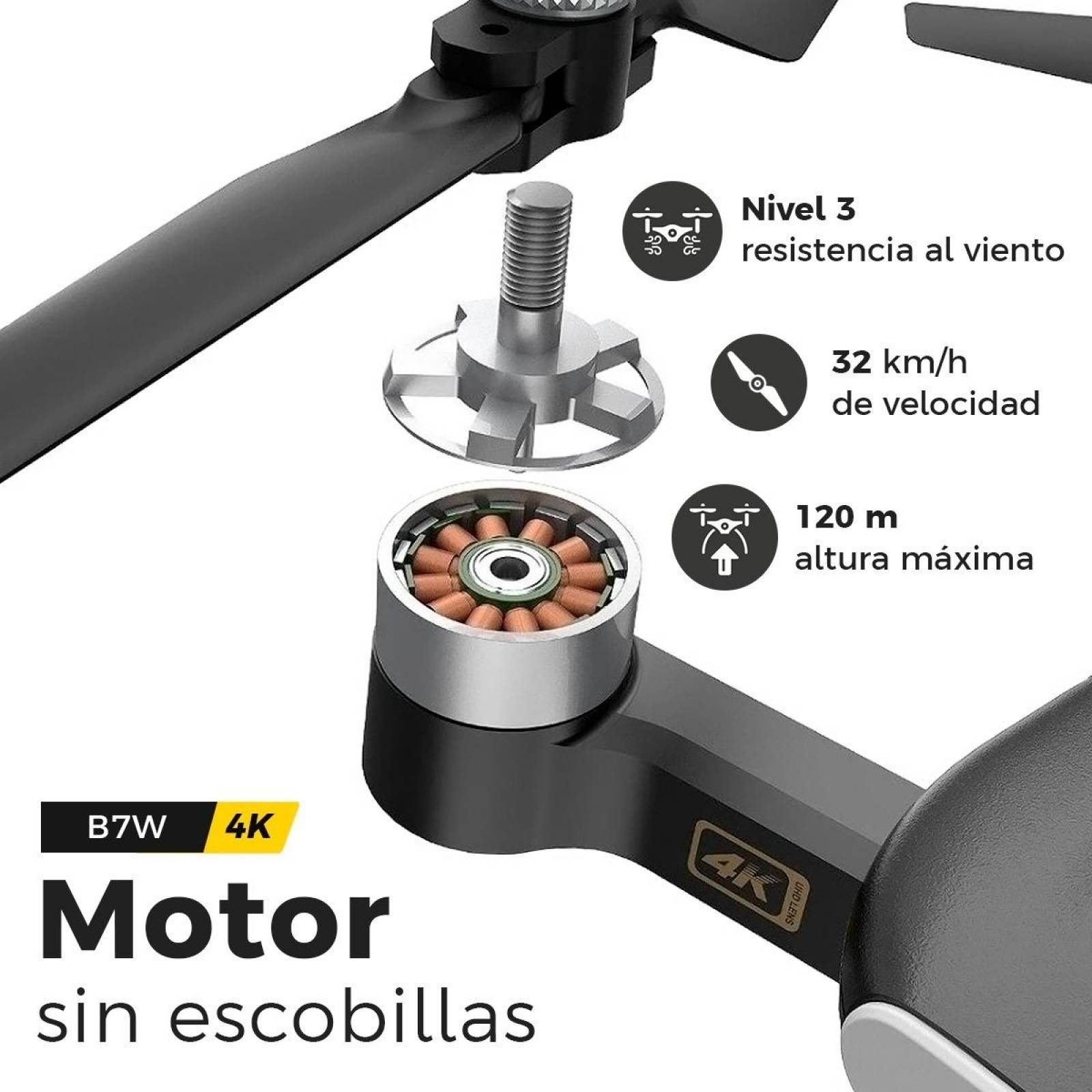 Drone Binden B7 Semi Profesional Plegable Cámara 4k, 15 Min