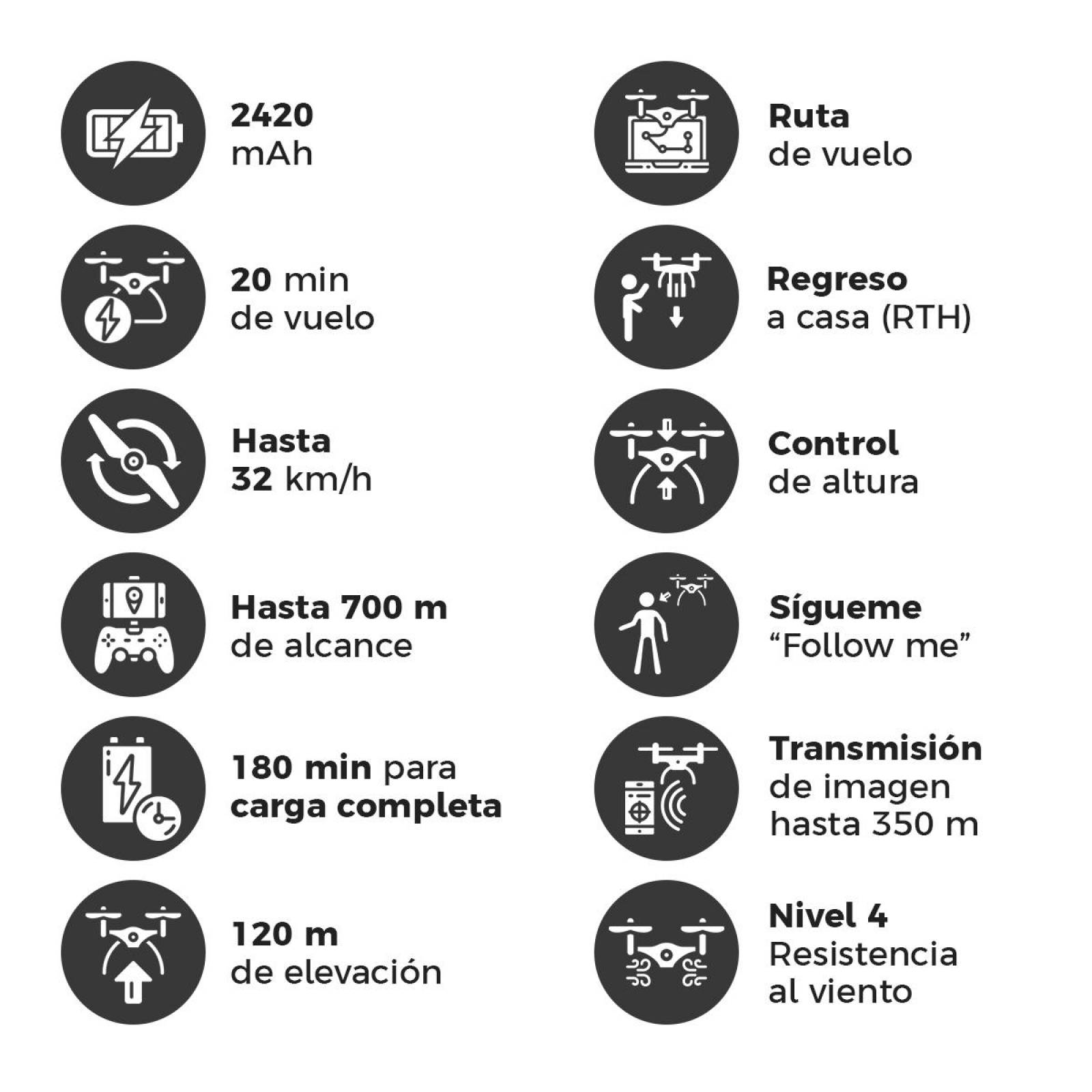 Drone Binden B5w Con Cámara 4k 90
