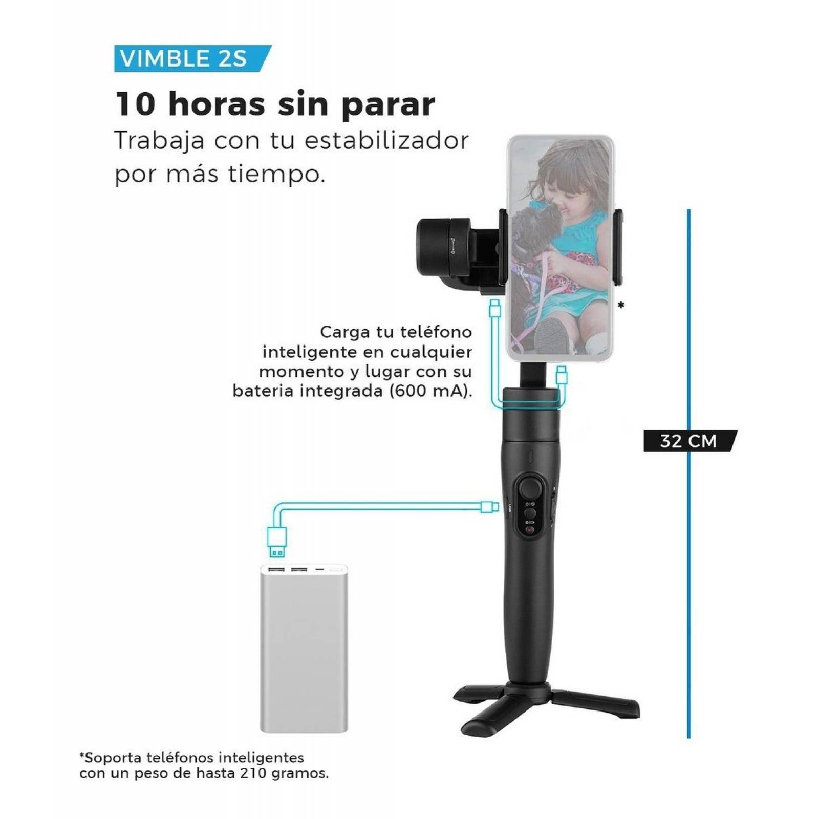 Estabilizador Binden Vimble2s Para Smartphones Selfie Stick 