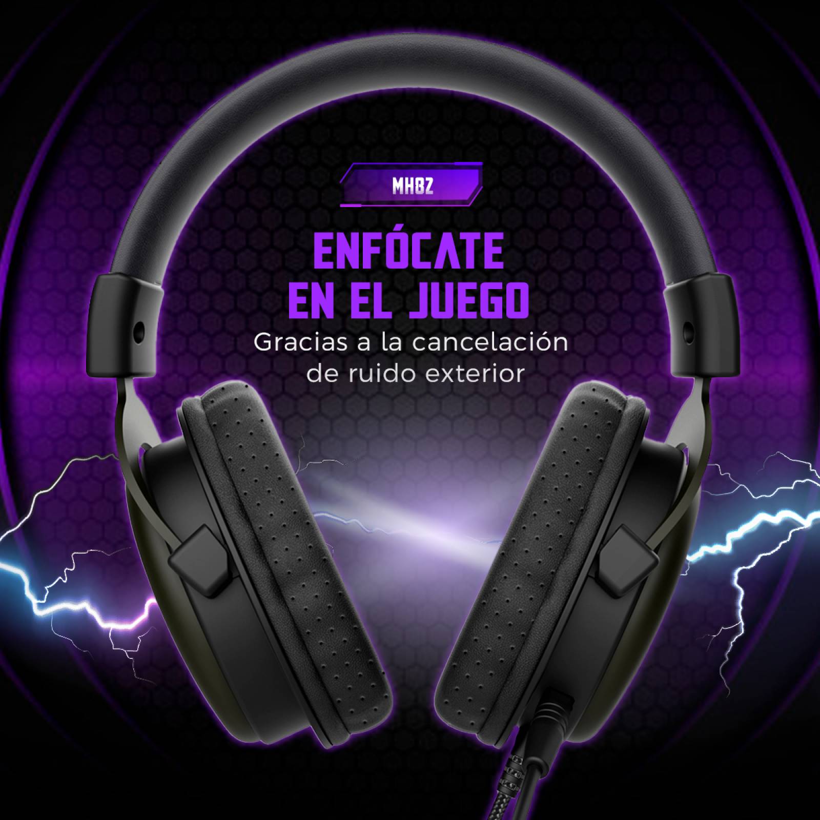 Audífonos Gamer BINDEN MH82 Micrófono Desmontable Ligeros 