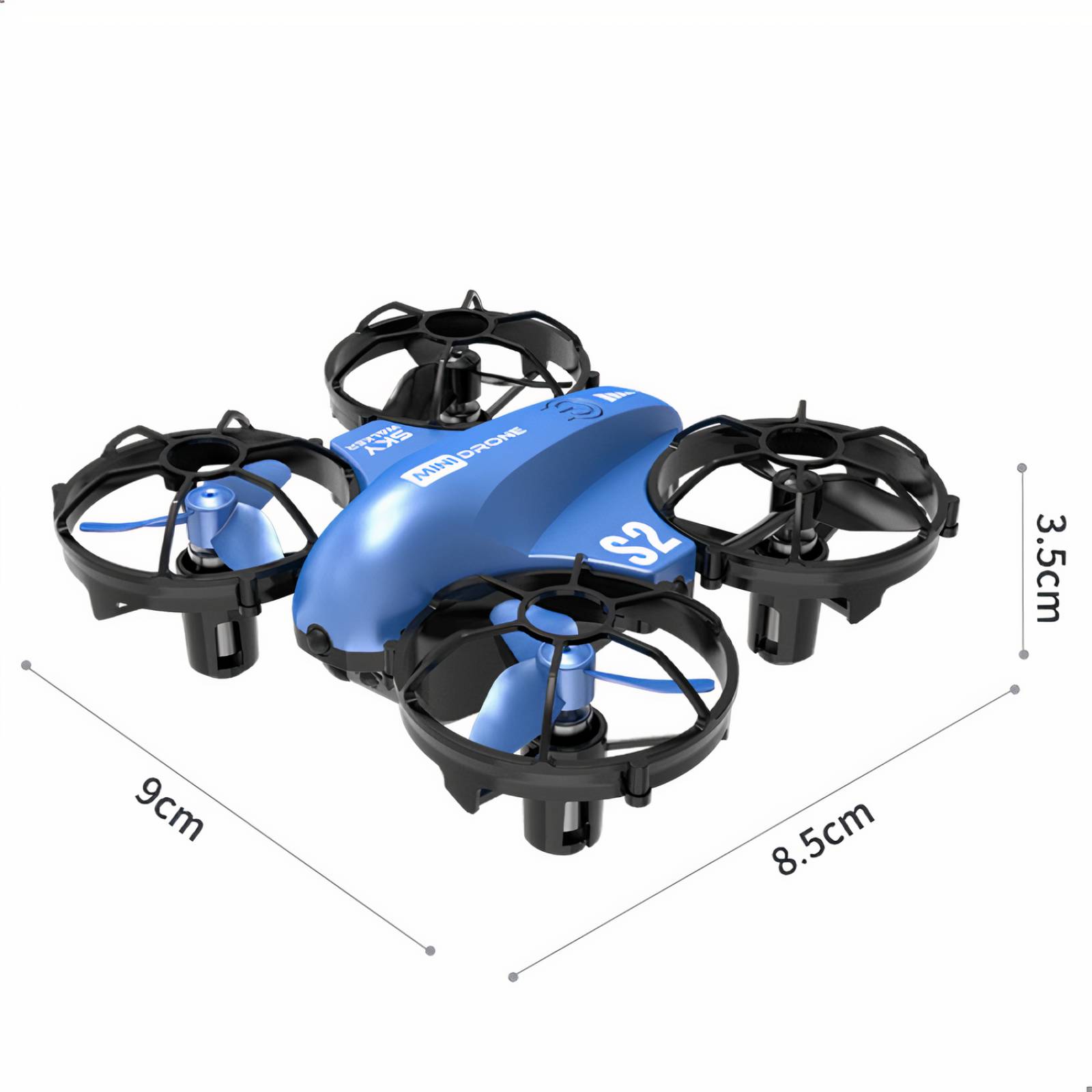 Mini Drone Recreativo BINDEN S2 para Niños y Principiantes Azul