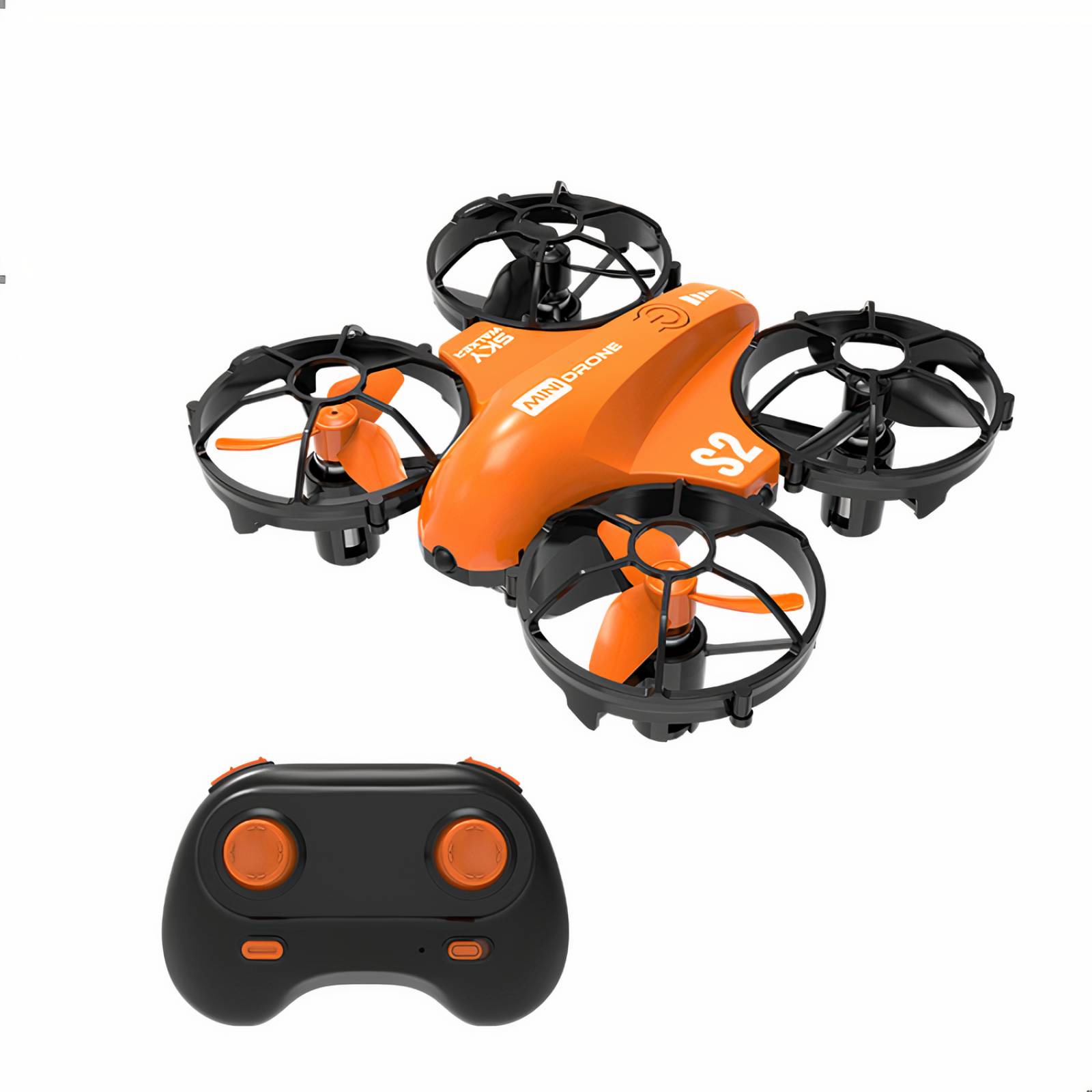 Mini Drone Recreativo BINDEN S2 para Niños y Principiantes Naranja