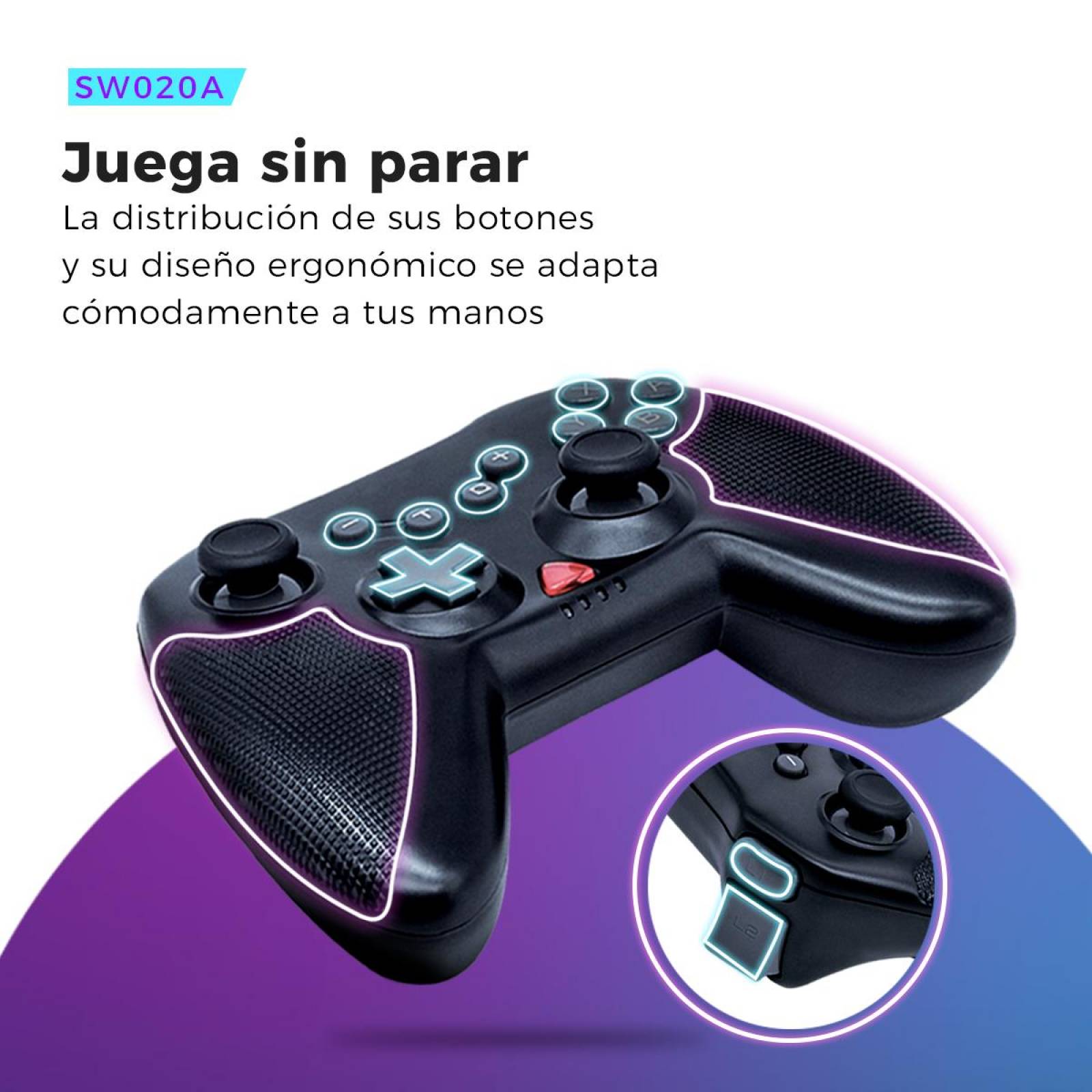 Control BINDEN Ares 020 Gamepad para Nintendo Switch/Android Azul