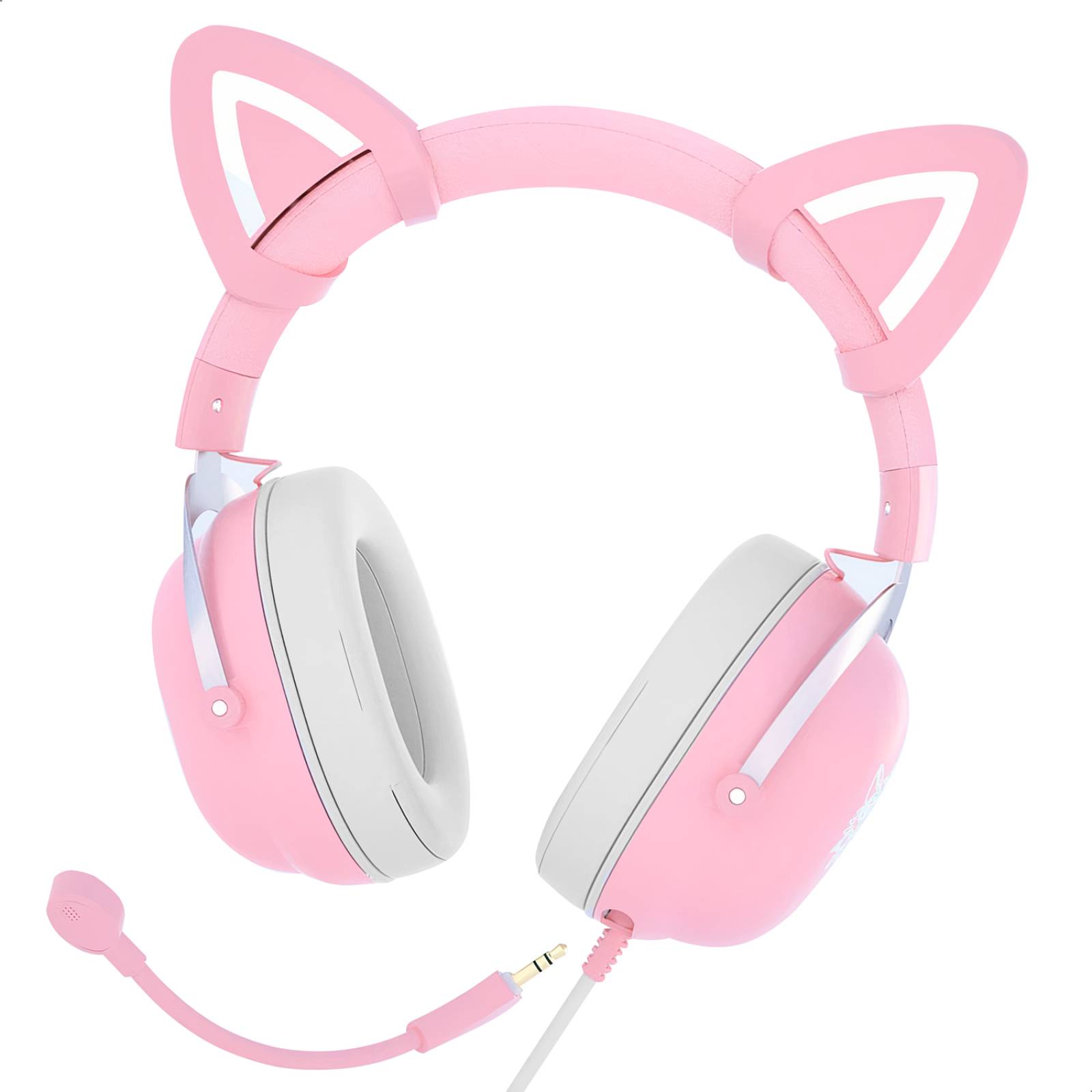 Audífonos Gamer BINDEN X11 con Orejas de Gato y Micrófono Blanco