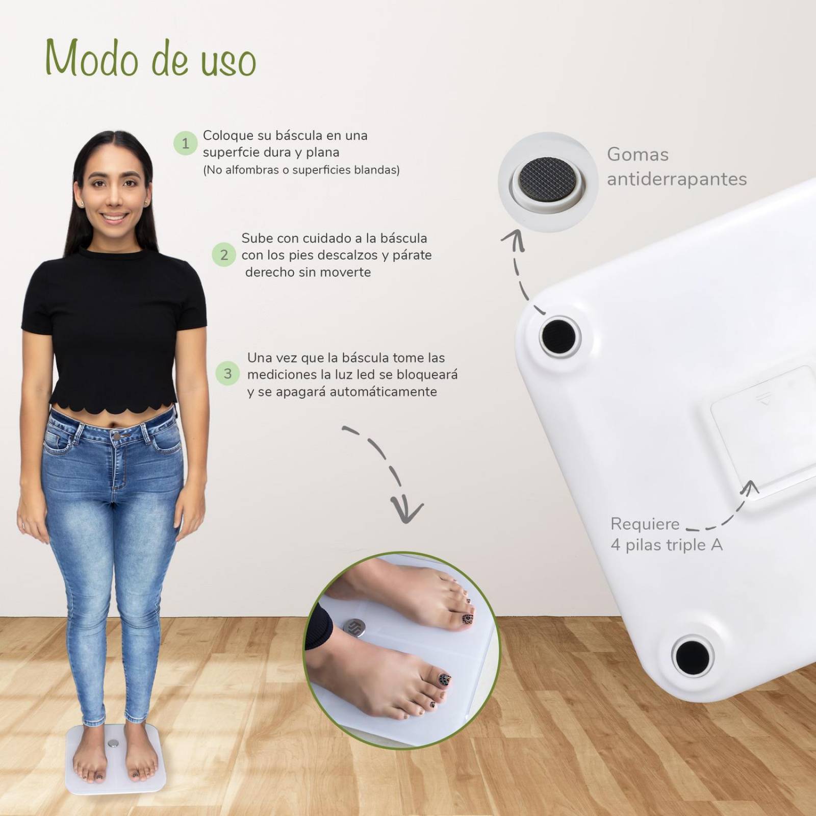 Báscula Inteligente BINDEN ERA Self 18 Mediciones App BINDEN Negro