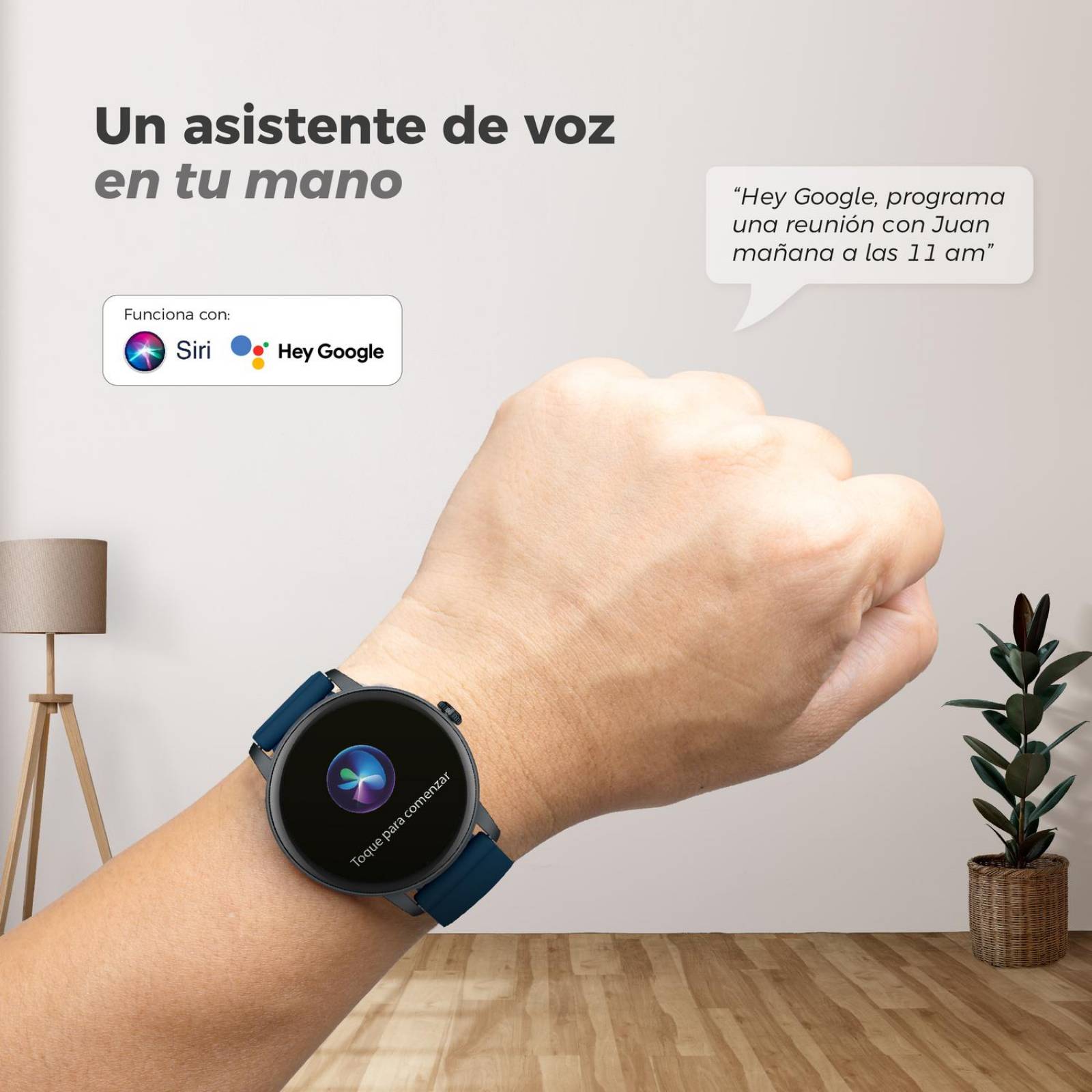 Smartwatch BINDEN ERA One Lite Azul + Audifonos DARK Booster 