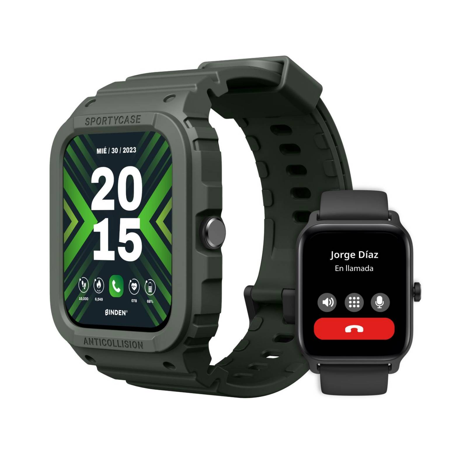 Smartwatch BINDEN Era XTream X1 Haz Llamadas +1 Correa de Regalo Verde oscuro 50mm