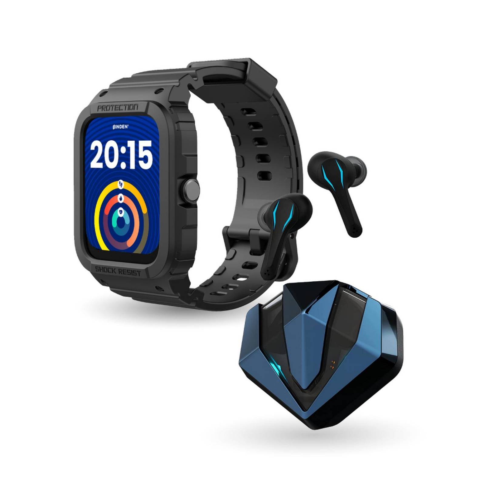Kit Binden Smartwatch Era Xtream Deportivo + Audífonos Dark GemGame 