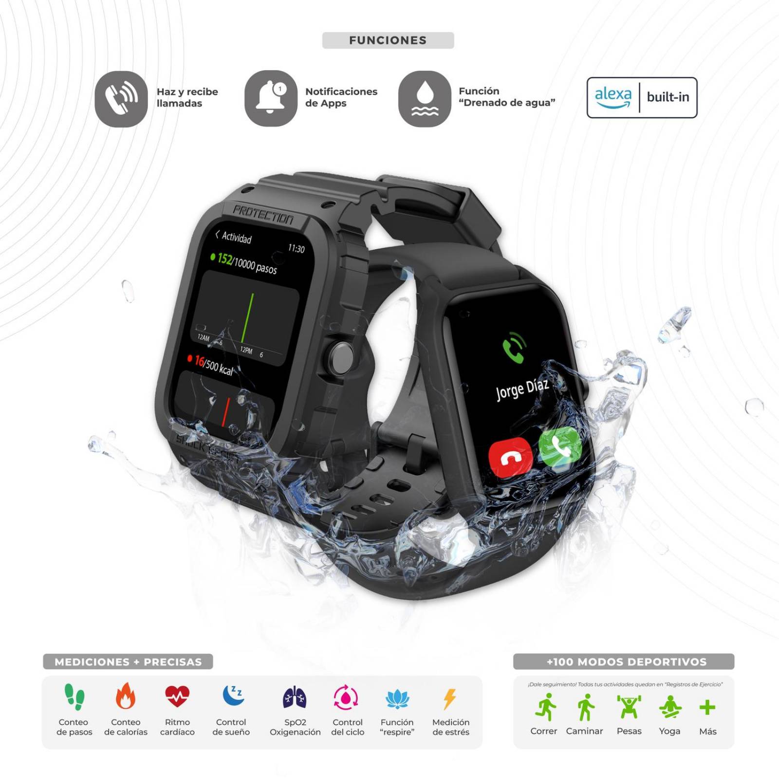 Kit Binden Smartwatch Era Xtream Deportivo + Audífonos Dark GemGame 