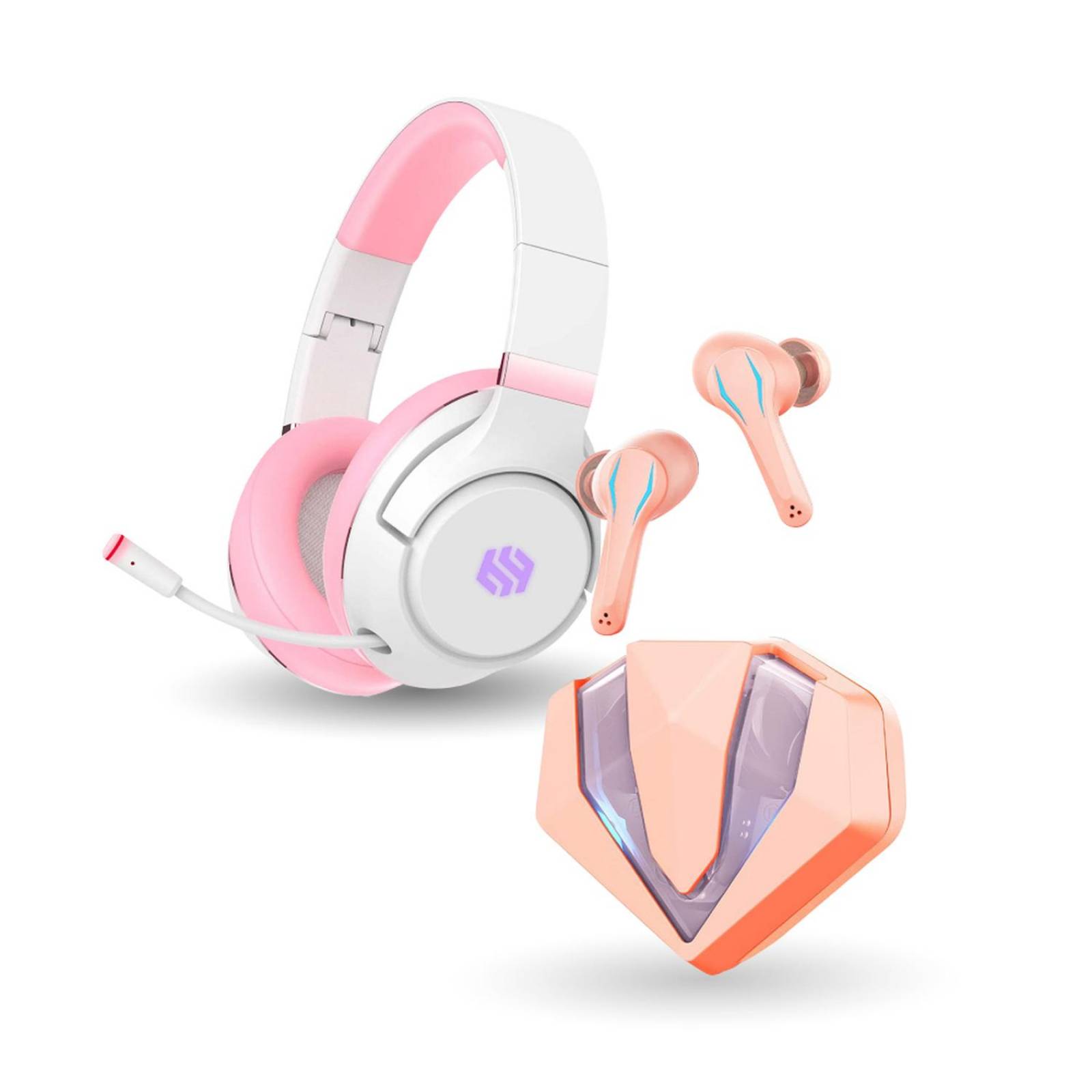 Kit De Audio Gamer Binden Audífonos Gemgame + Audífonos Dark Candy 