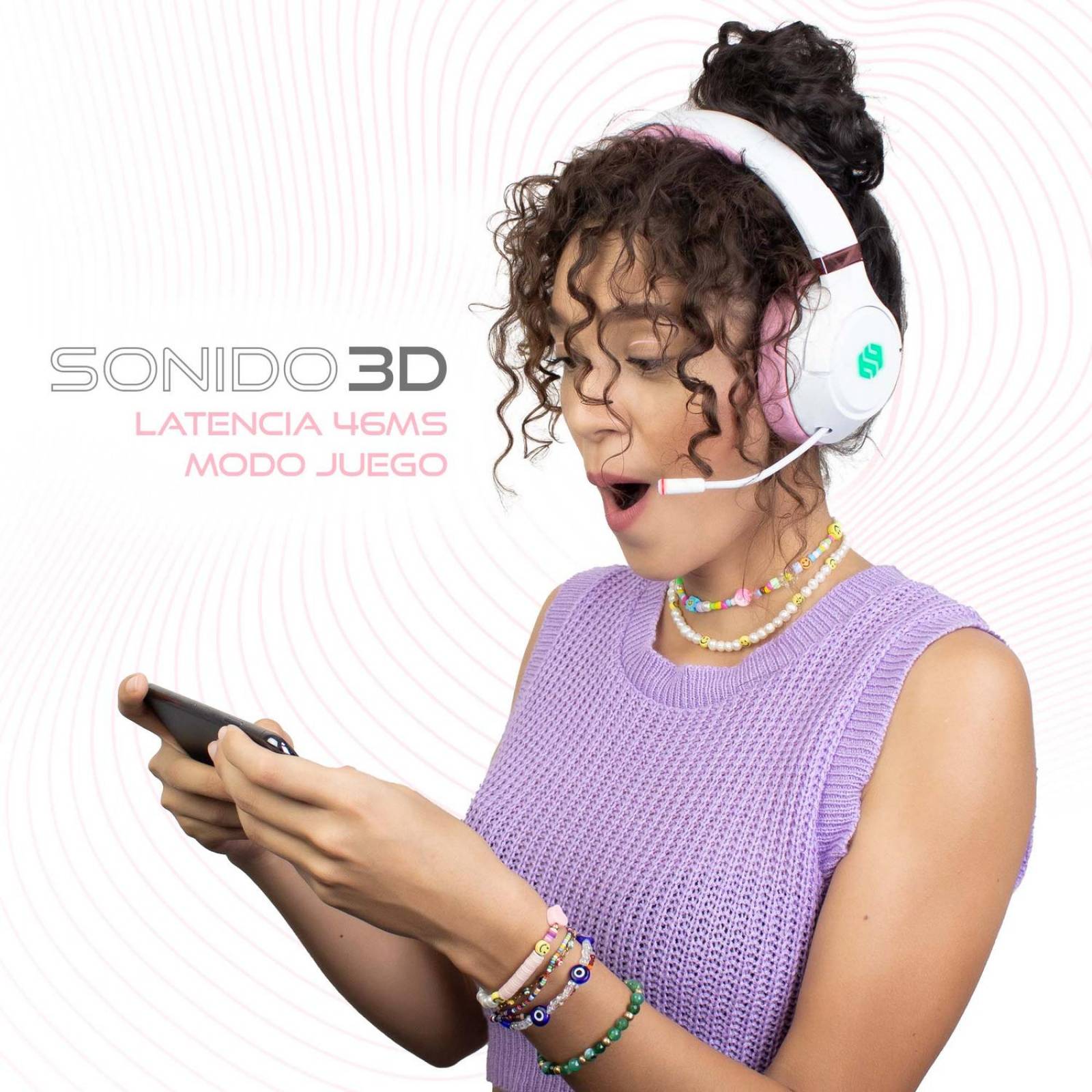 Kit De Audio Gamer Binden Audífonos Gemgame + Audífonos Dark Candy 