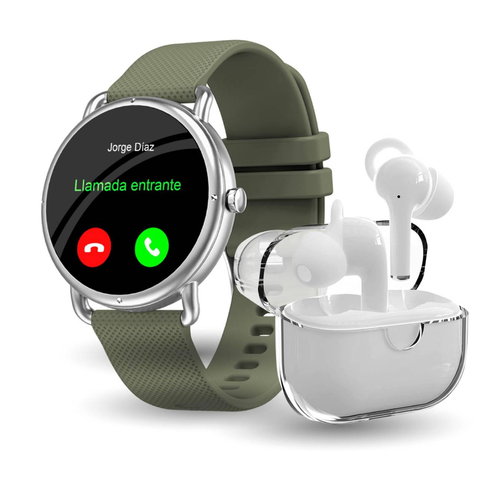 Kit Smartwatch Era One Llamadas Salud + Audífonos One Pods 