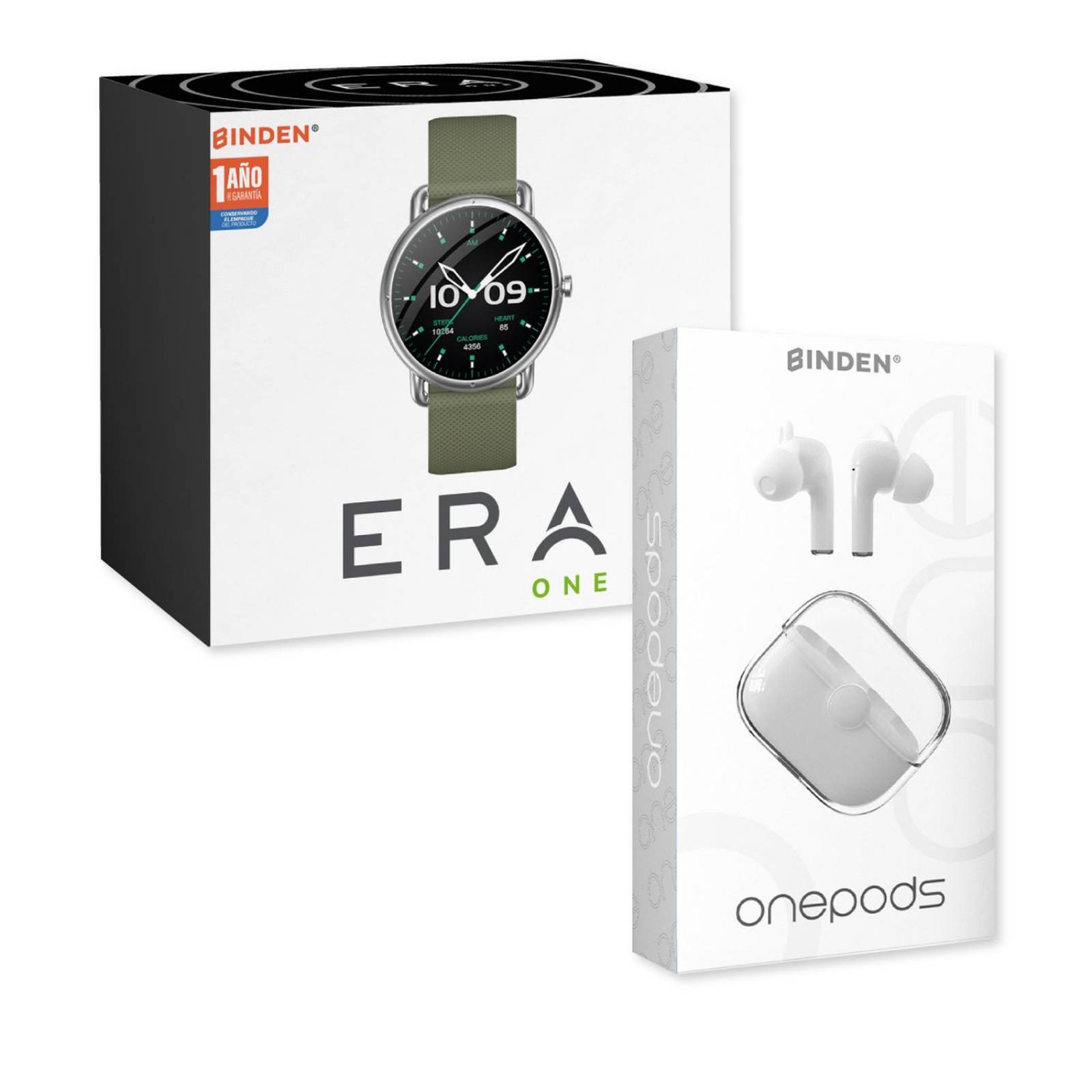 Kit Smartwatch Era One Llamadas Salud + Audífonos One Pods 