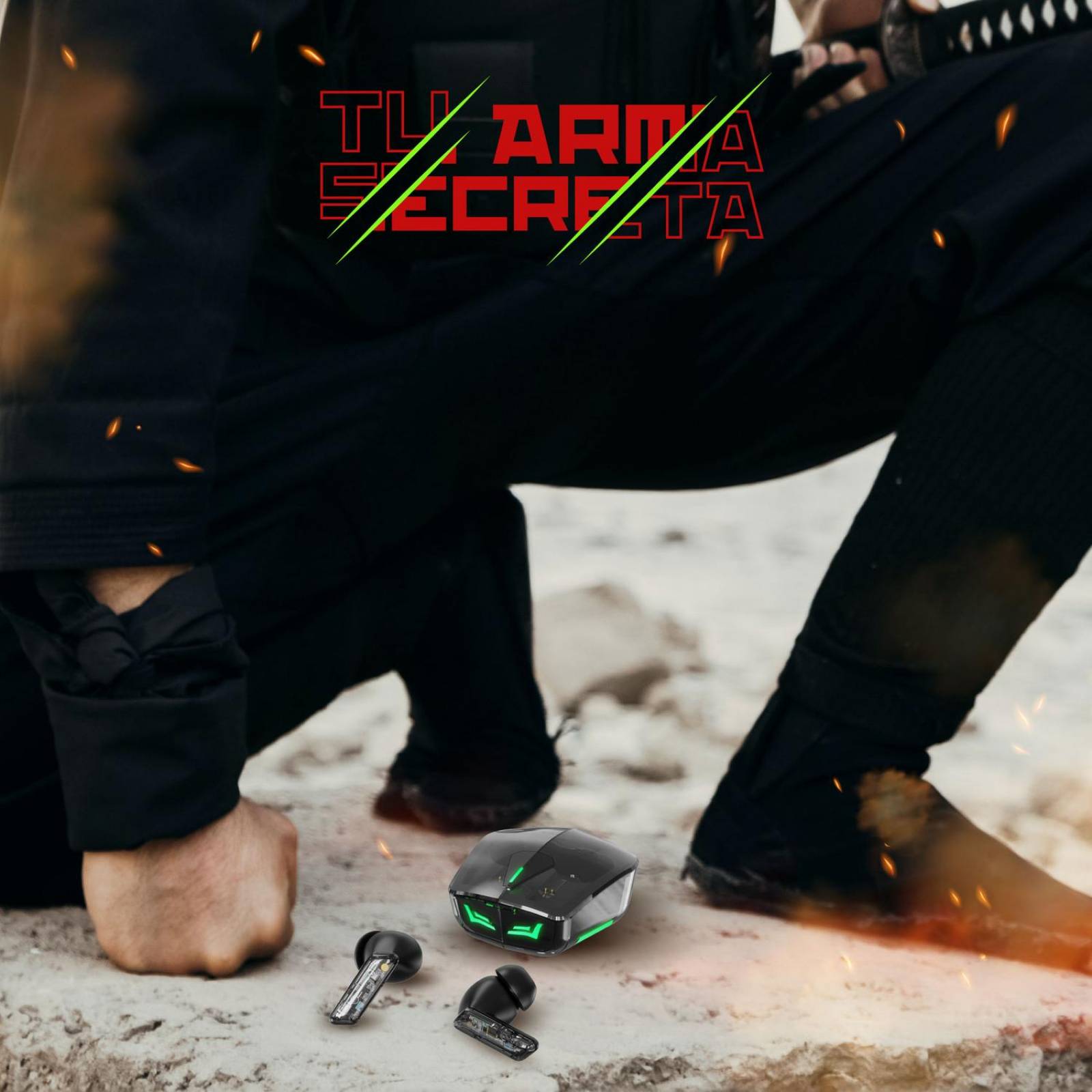 Audífonos Gamer Binden Dark Ninja con Reducción de Ruido. Azul