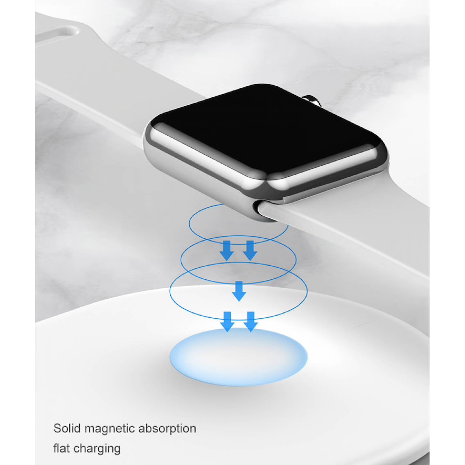 Baseus Cargador Inalámbrico Inteligente 2en1 Carga Rápida Qi Protecciones Exclusivo para iWatch 