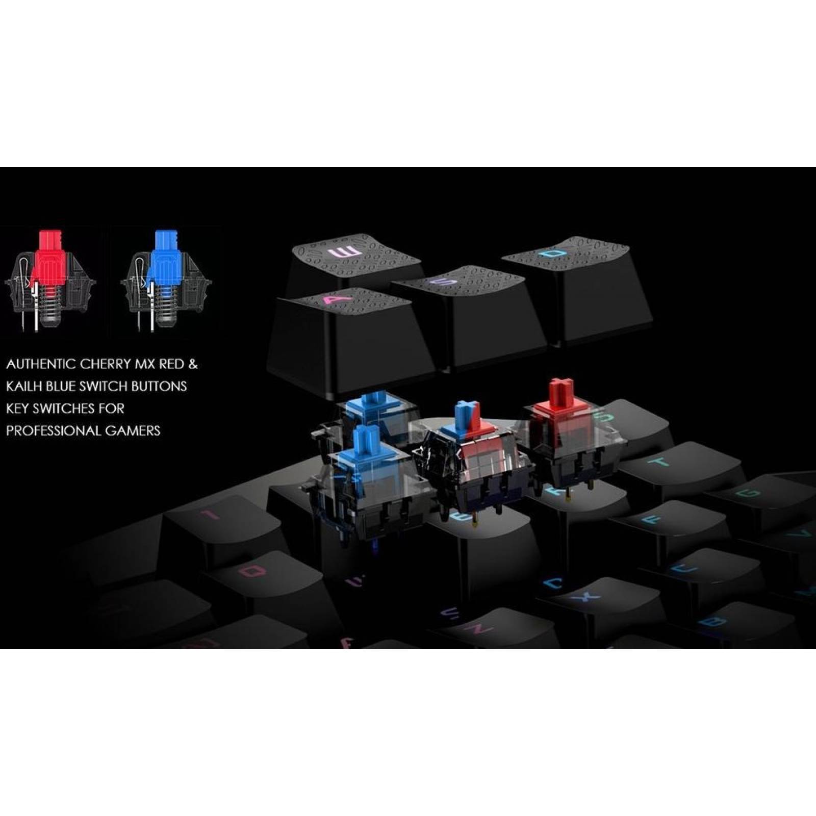 GameSir Z1 Teclado Mecánico para Gaming Ideal para Battle Royale LEDs