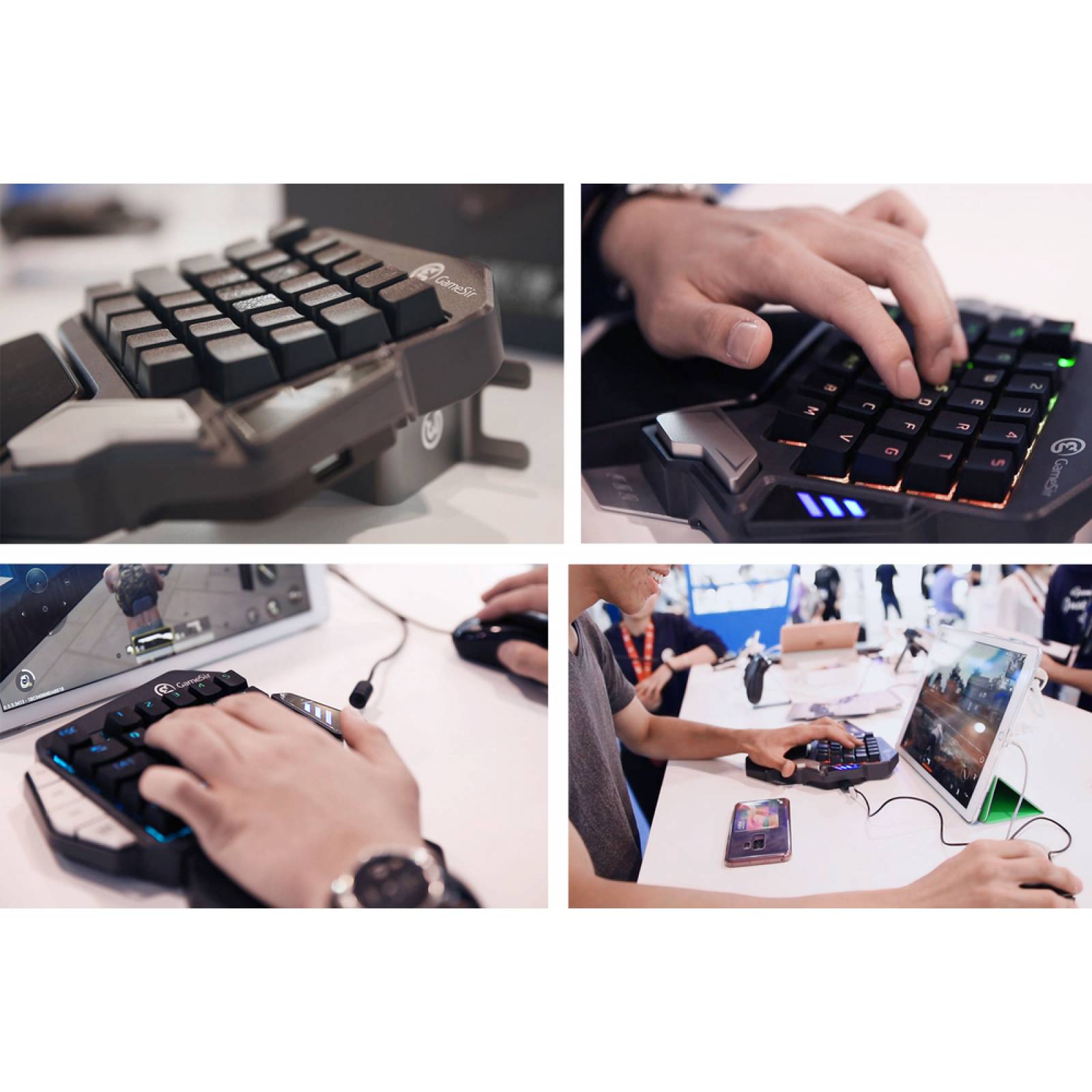 GameSir Z1 Teclado Mecánico para Gaming Ideal para Battle Royale LEDs