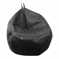 Puff Tipo Oval Mediano Negro