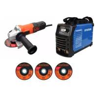 Soldadora Inversora Hyundai 130 Amp 110V 220V Y Pulidora Bd