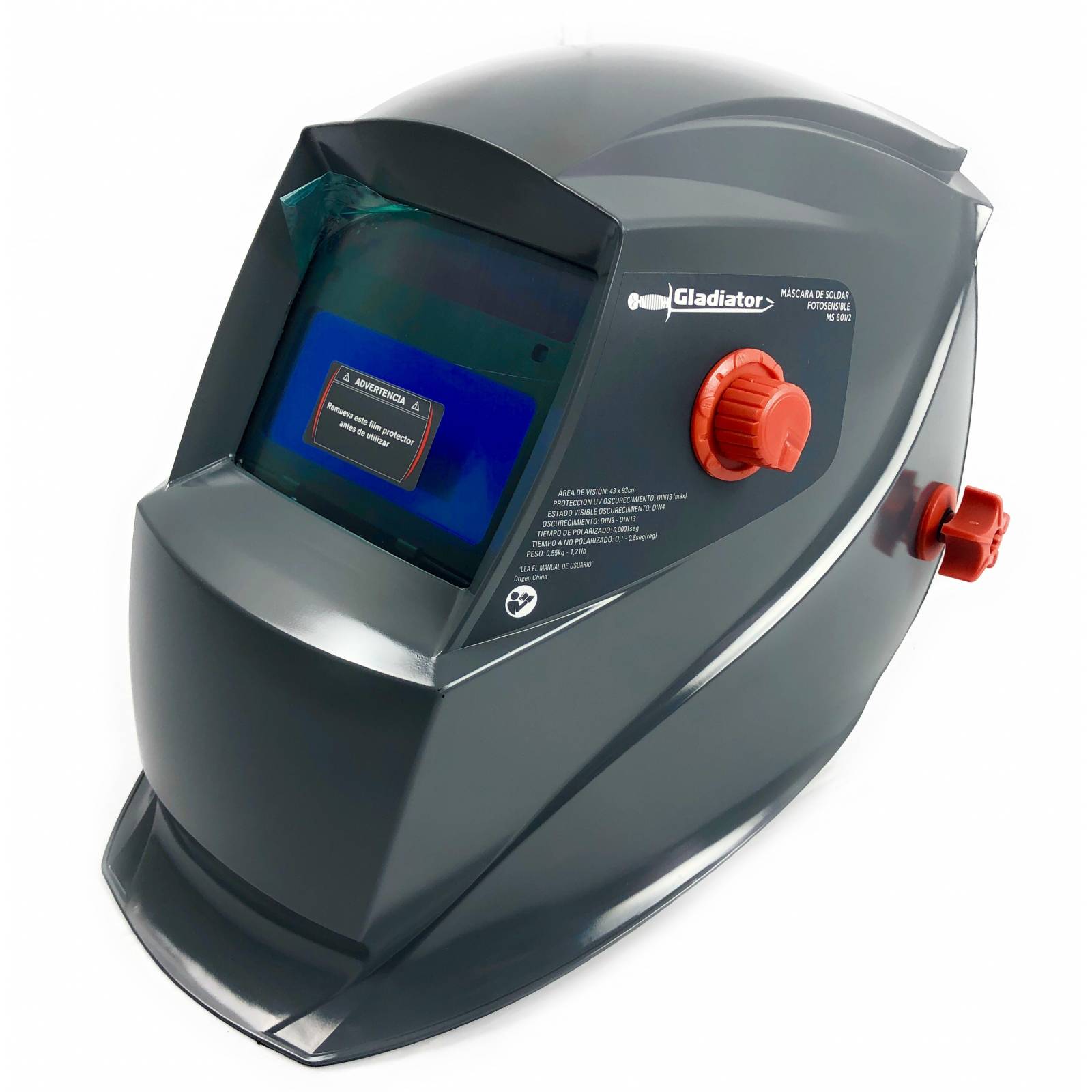Careta Para Soldar Fotosensible GLADIADOR Ms60193x43 9 13
