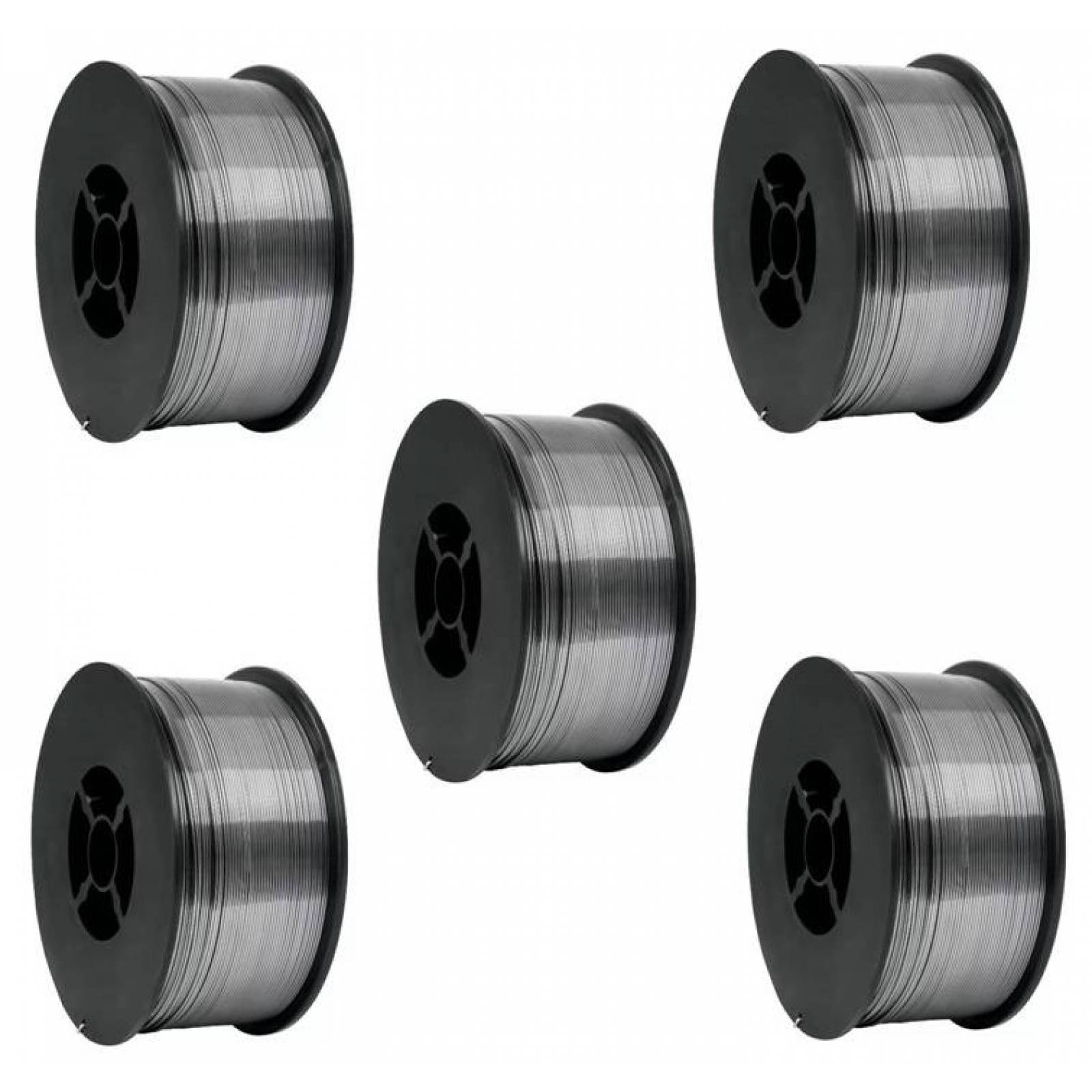 5 Carretes De Microalambre Tubular Sin Gas 1 Kg Truper 13750