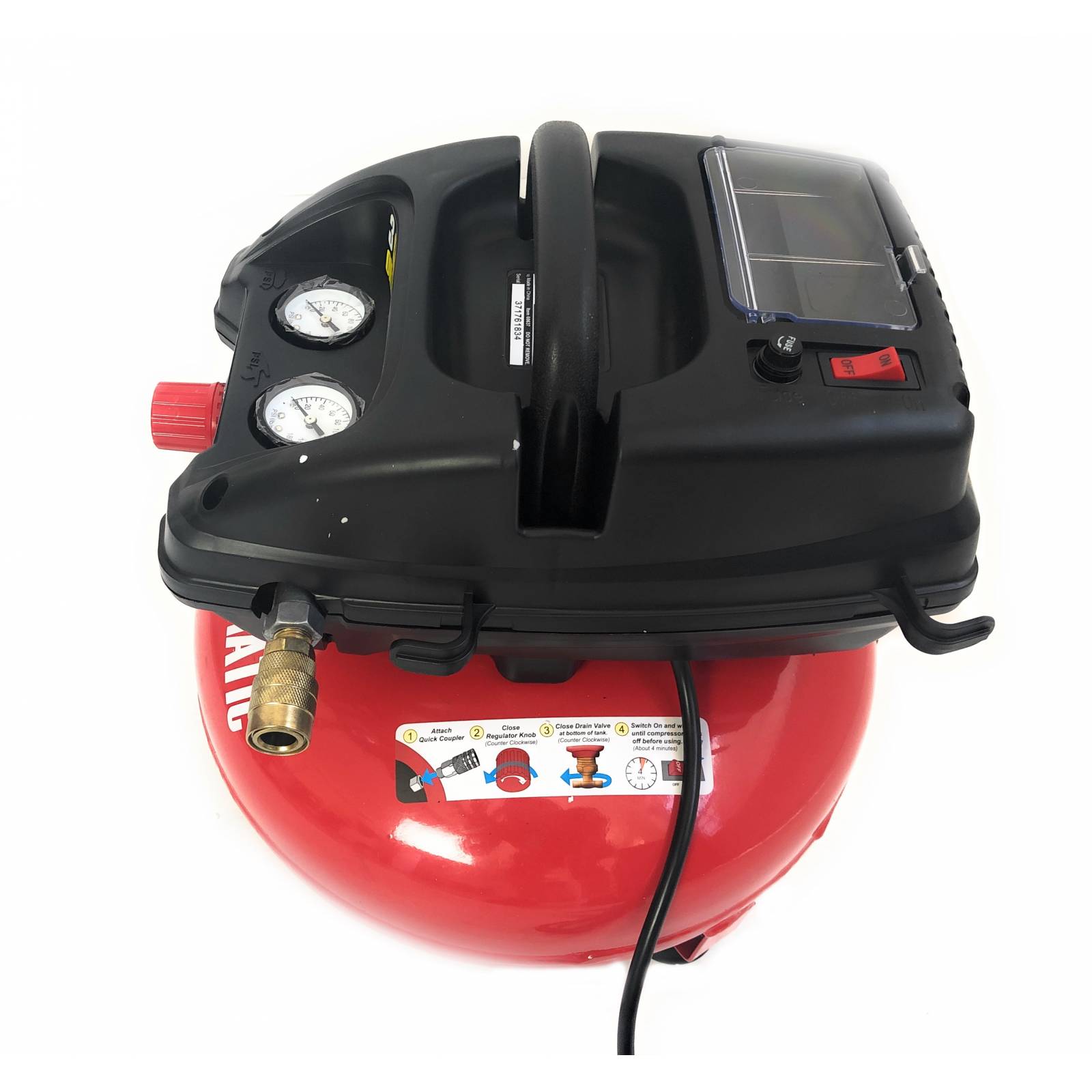 Compresor Pancake 3 Galones 100 Psi Central Pneumatic