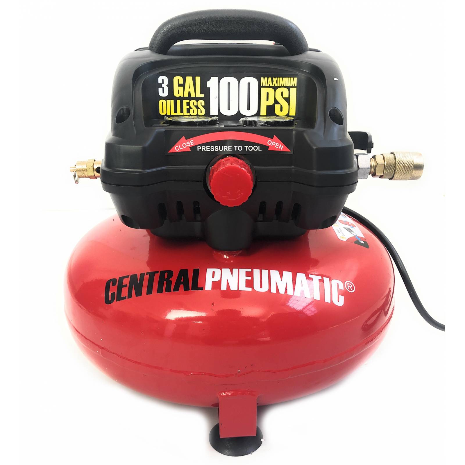 Compresor Pancake 3 Galones 100 Psi Central Pneumatic