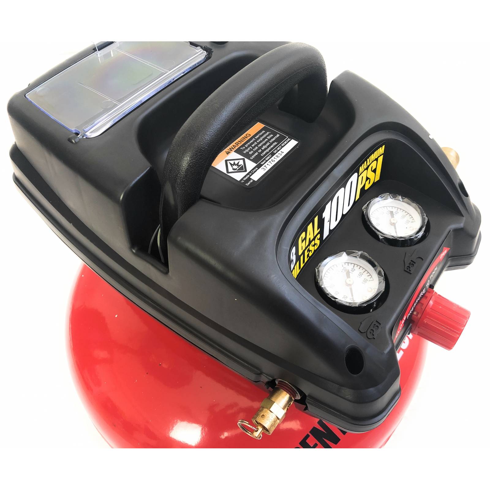 Compresor Pancake 3 Galones 100 Psi Central Pneumatic