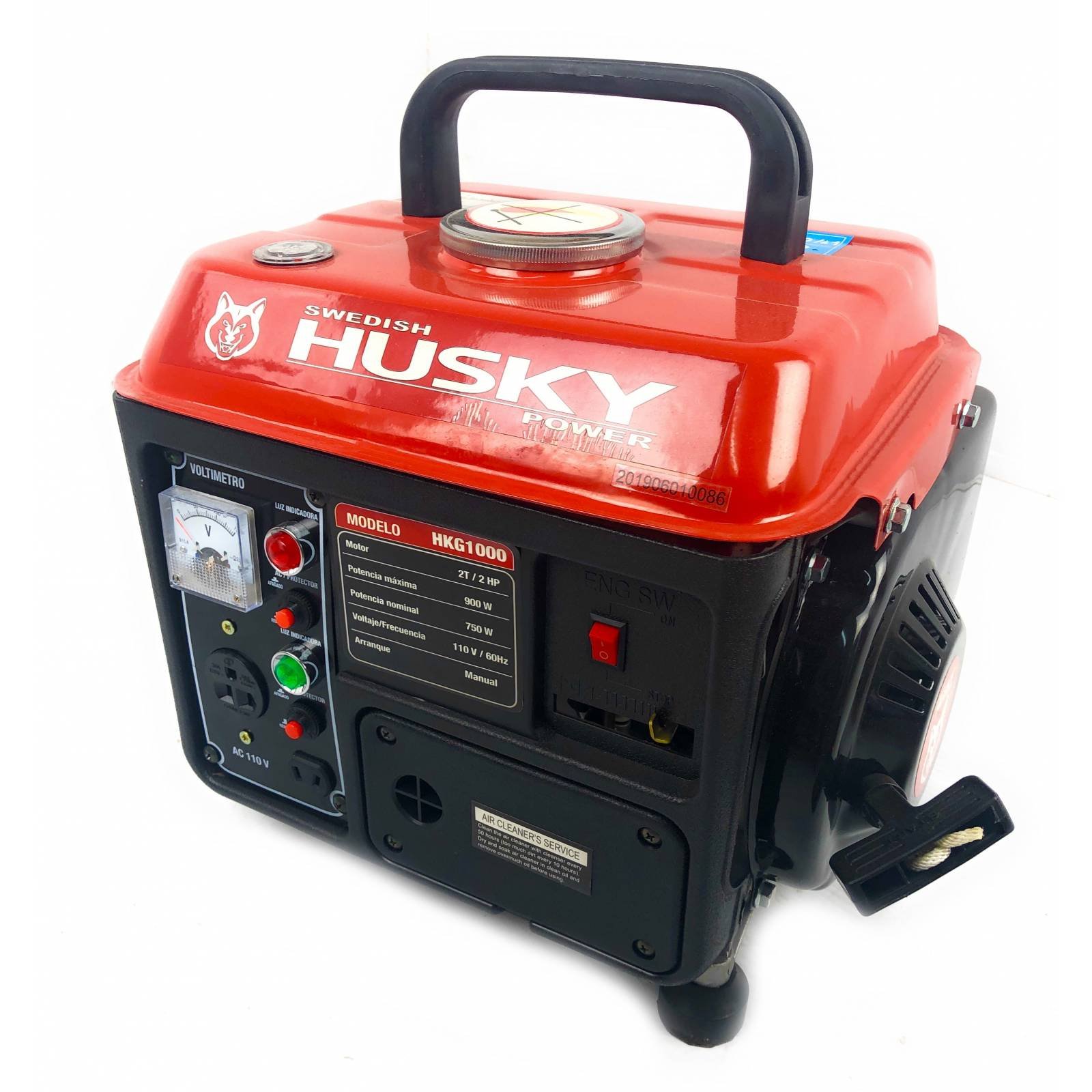 Generador Portátil A Gasolina Husky HKG1000 2 Hp