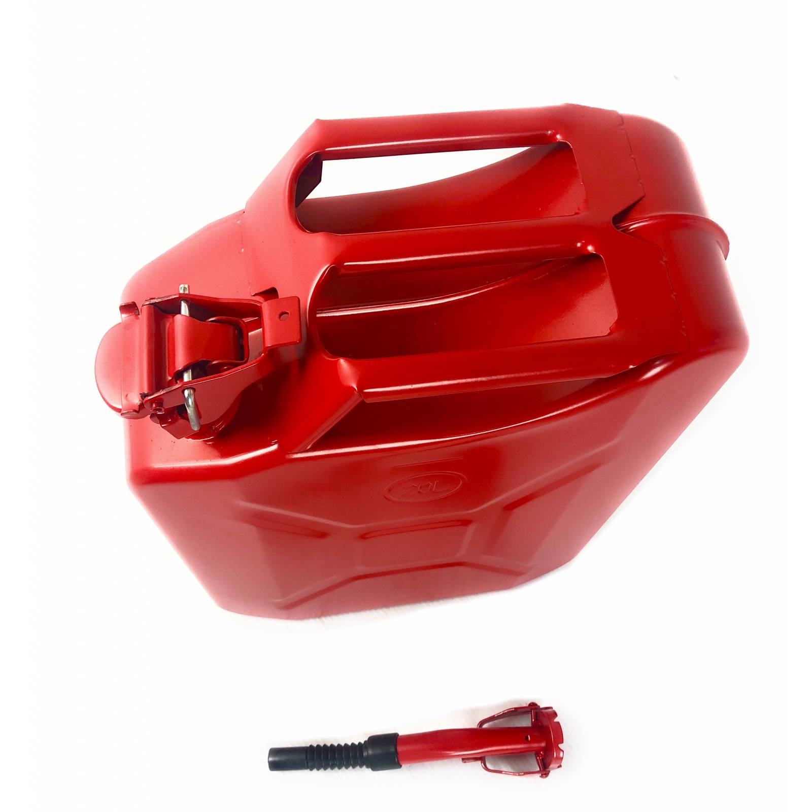 Tanque Bidon 20l Gasolina Metalico Rojo Sm0924rd 2 Pzas