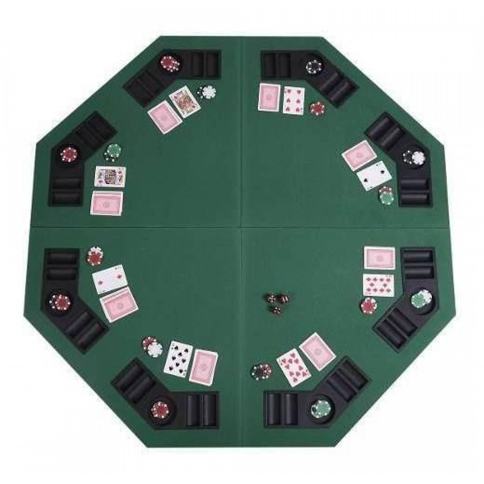 Mesa Cubierta De Poker 48 PuLG Portatil - Cartas Ty318693 