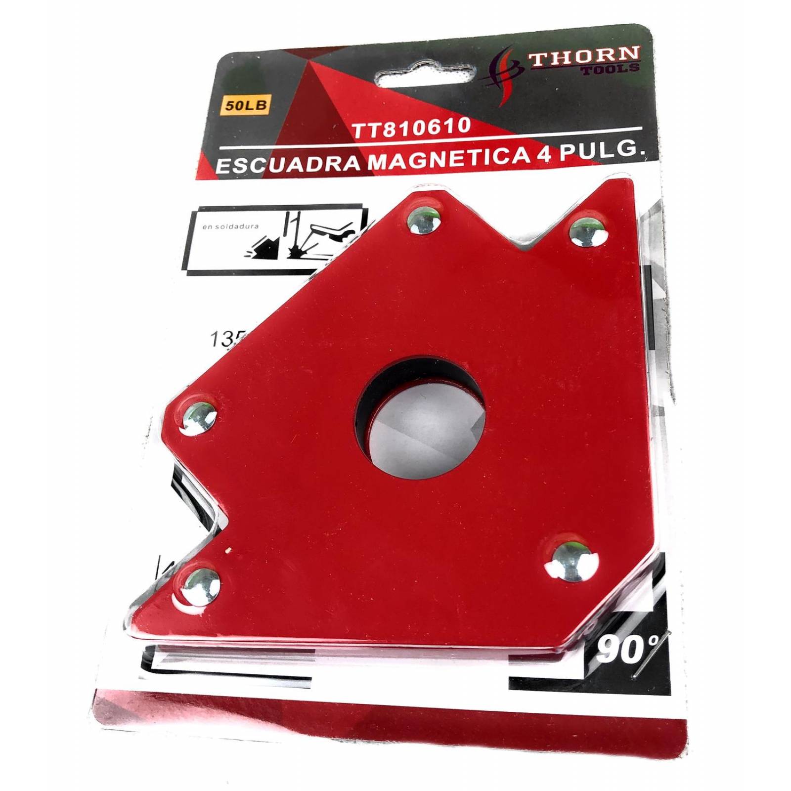 Escuadra Magnetica Para Soldador 4puLG 23kg Thorn Tools 