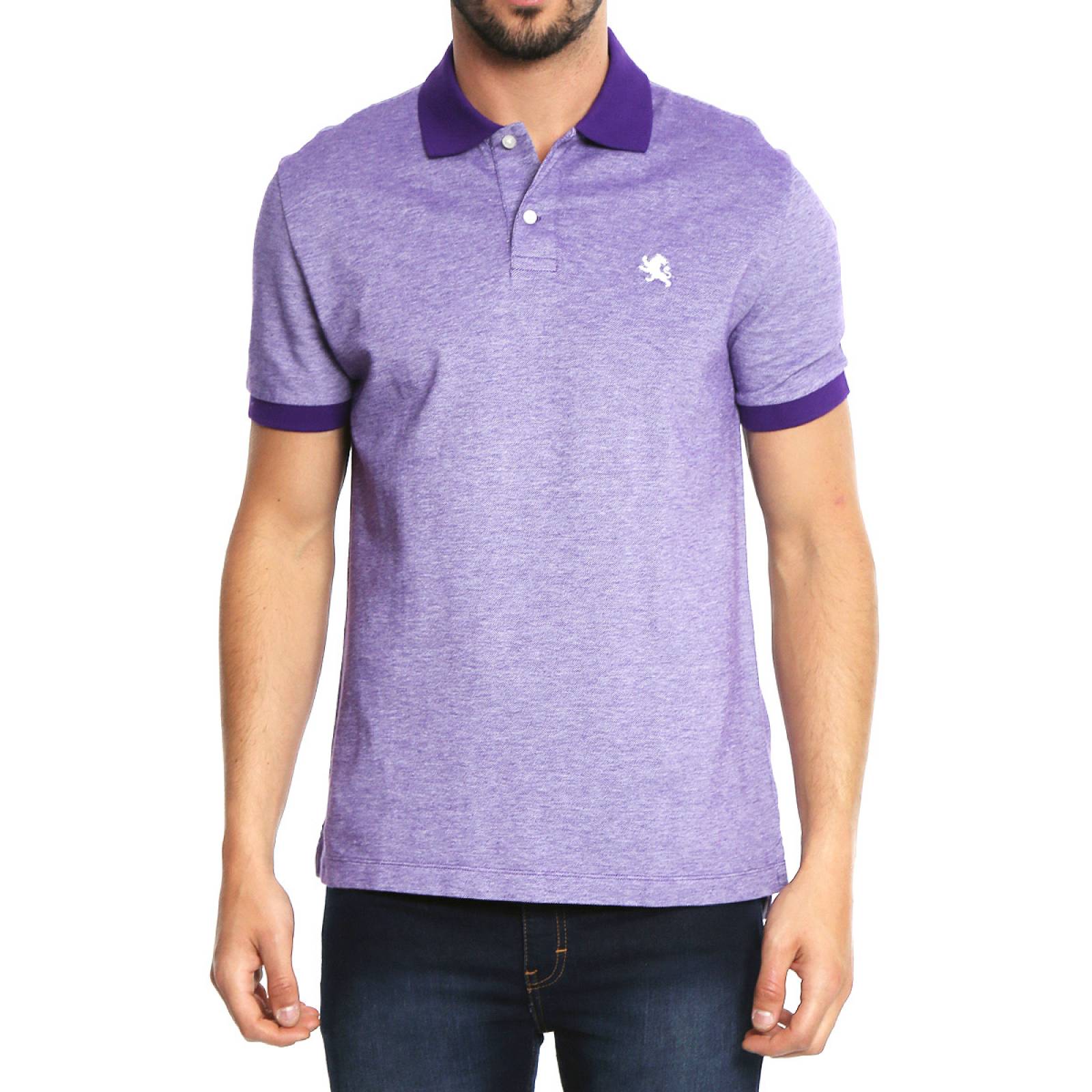 camisa polo morada