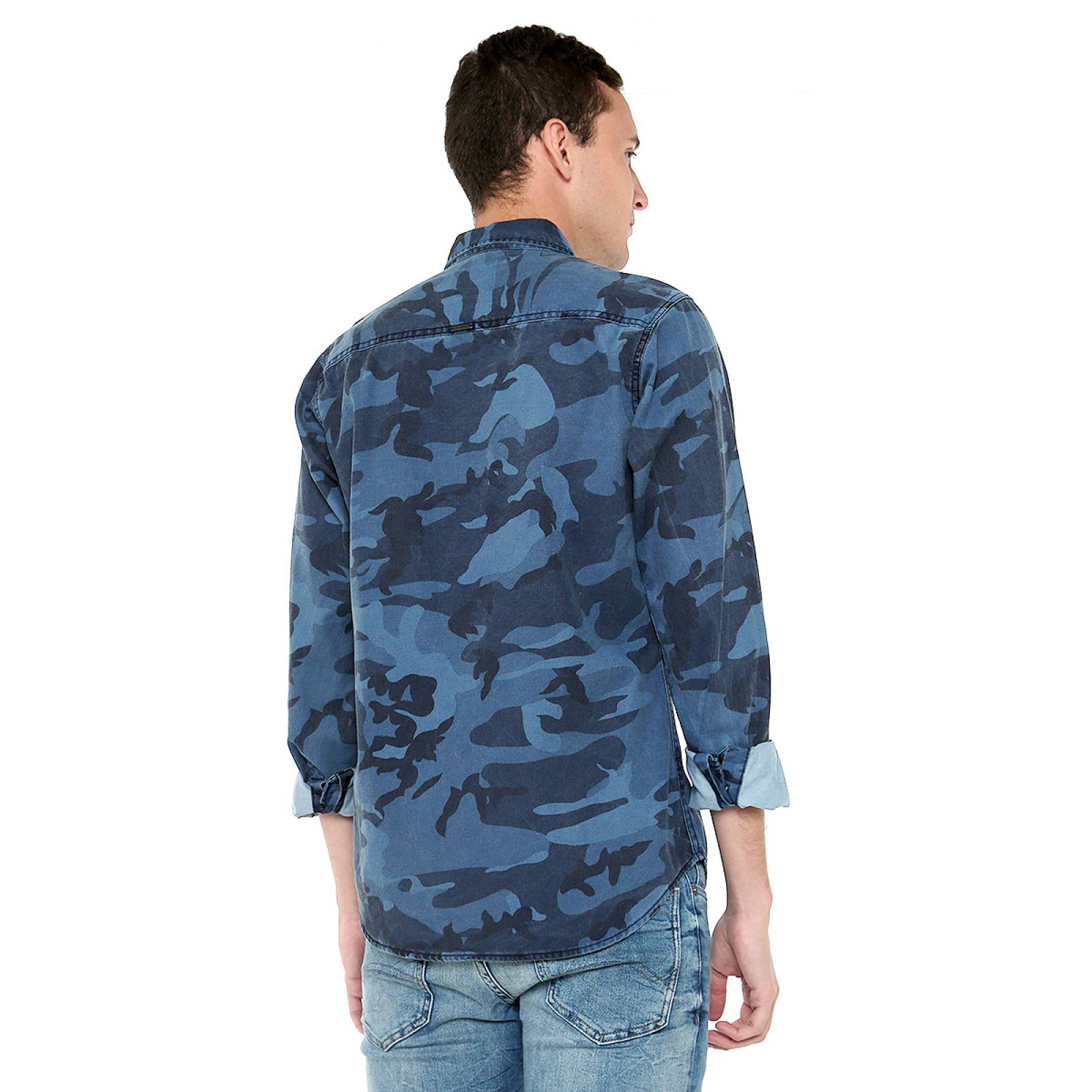 Camisa Azul Camuflaje by Rewind