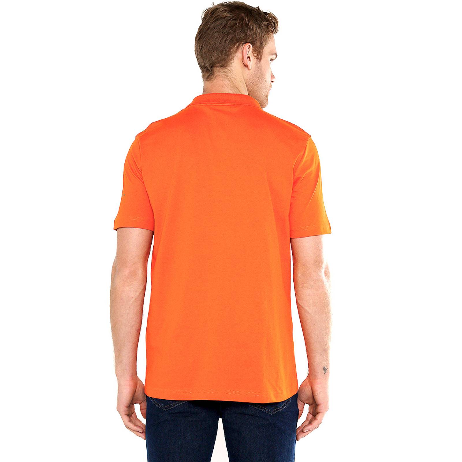 Playera Polo Naranja Con Café by Sean John
