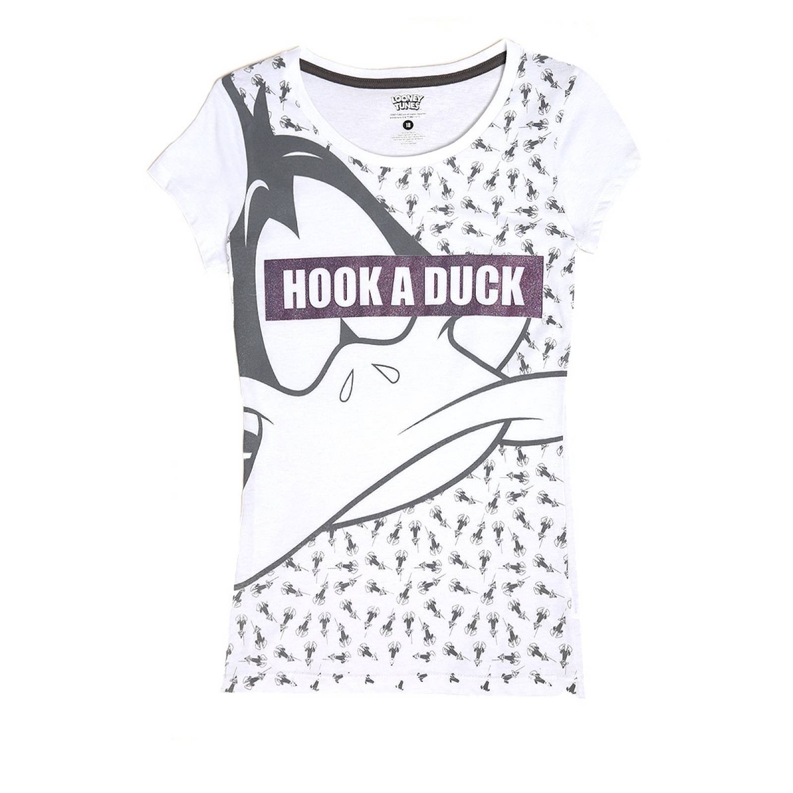 Playera corta estampado pato main image 0