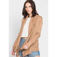 Cardigan Con Solapas Estilo Cascada