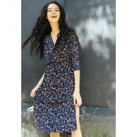 Cedar Floral Midi Dress In Rust