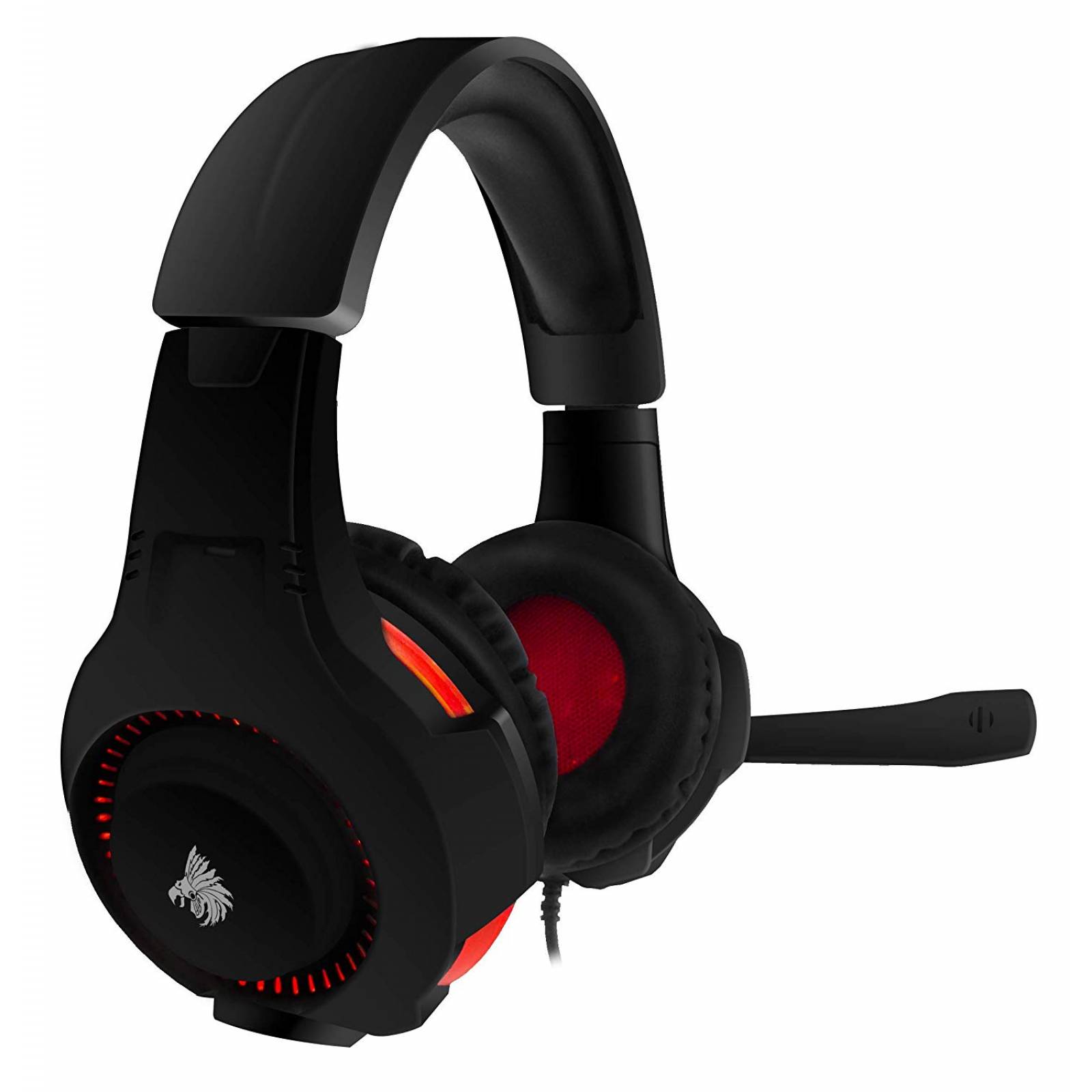 Diadema Gamer Eagle Warrior FHS106 Echo Negro-Rojo con micrófono (ACFHS106X001EGW)