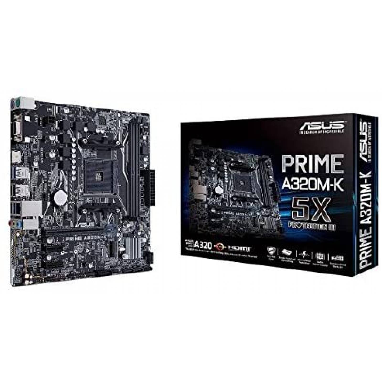 MOTHER BOARD ASUS PRIME A320M-K AM4 DDR4 MICRO ATX HDMI VGA M.2 PCIE3.0