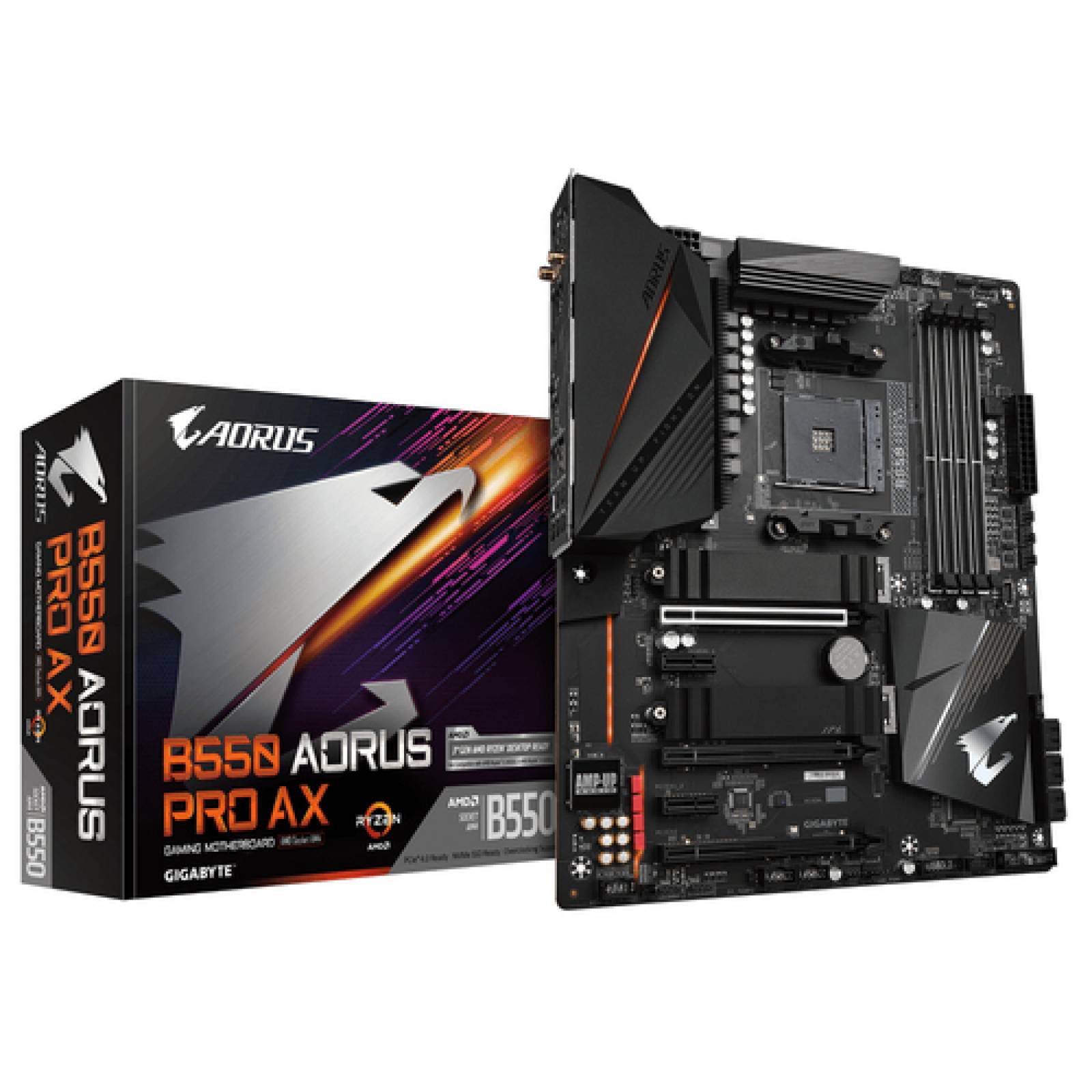 MOTHER BOARD GIGABYTE B550 AORUS PRO AX AM4(RYZEN) AMD HDMI 6GB DDR4