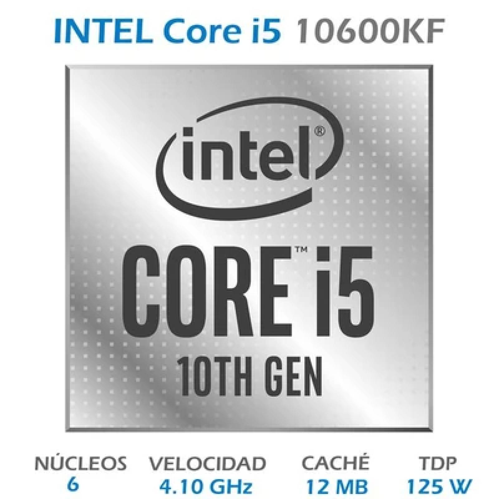 PROCESADOR INTEL CORE I5 10600KF 4.8GHZ 12MB 1200 BX8070110600KF